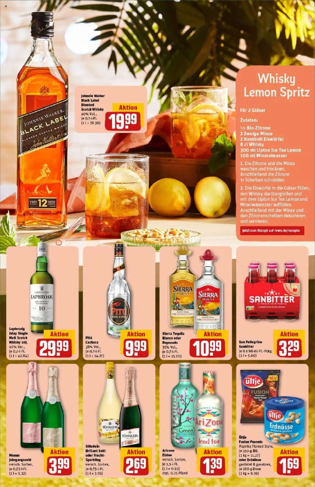 Rewe prospekt Lübeck	 - gültig ab dem 27.07.2025 | Seite: 5 | Produkte: Whisky, Sekt, Mineralwasser, Paprika