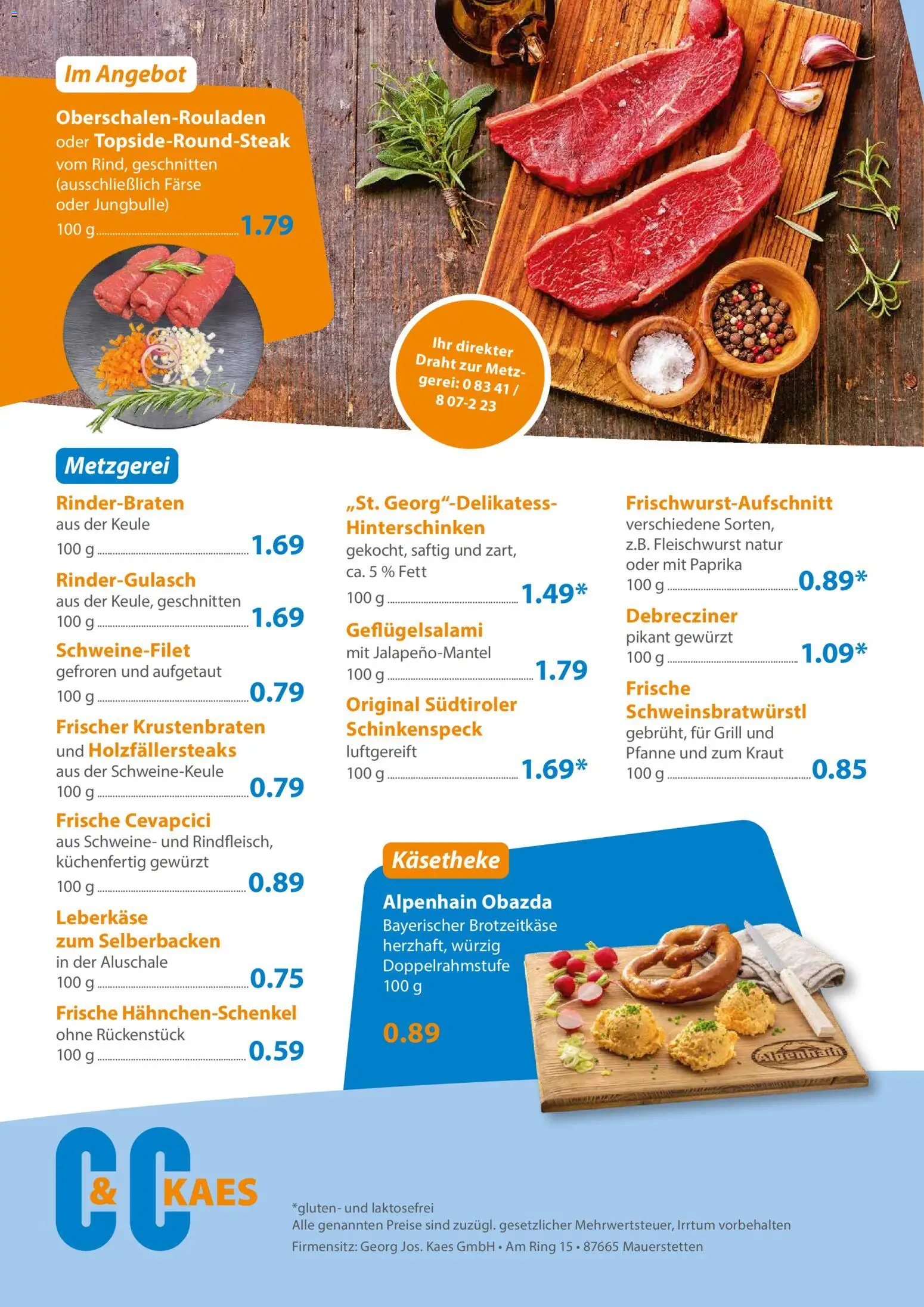 C&C Prospekt – gültig ab 26.01.2026 | Seite: 4 | Produkte: Rinderbraten, Rindergulasch, Krustenbraten, Leberkase