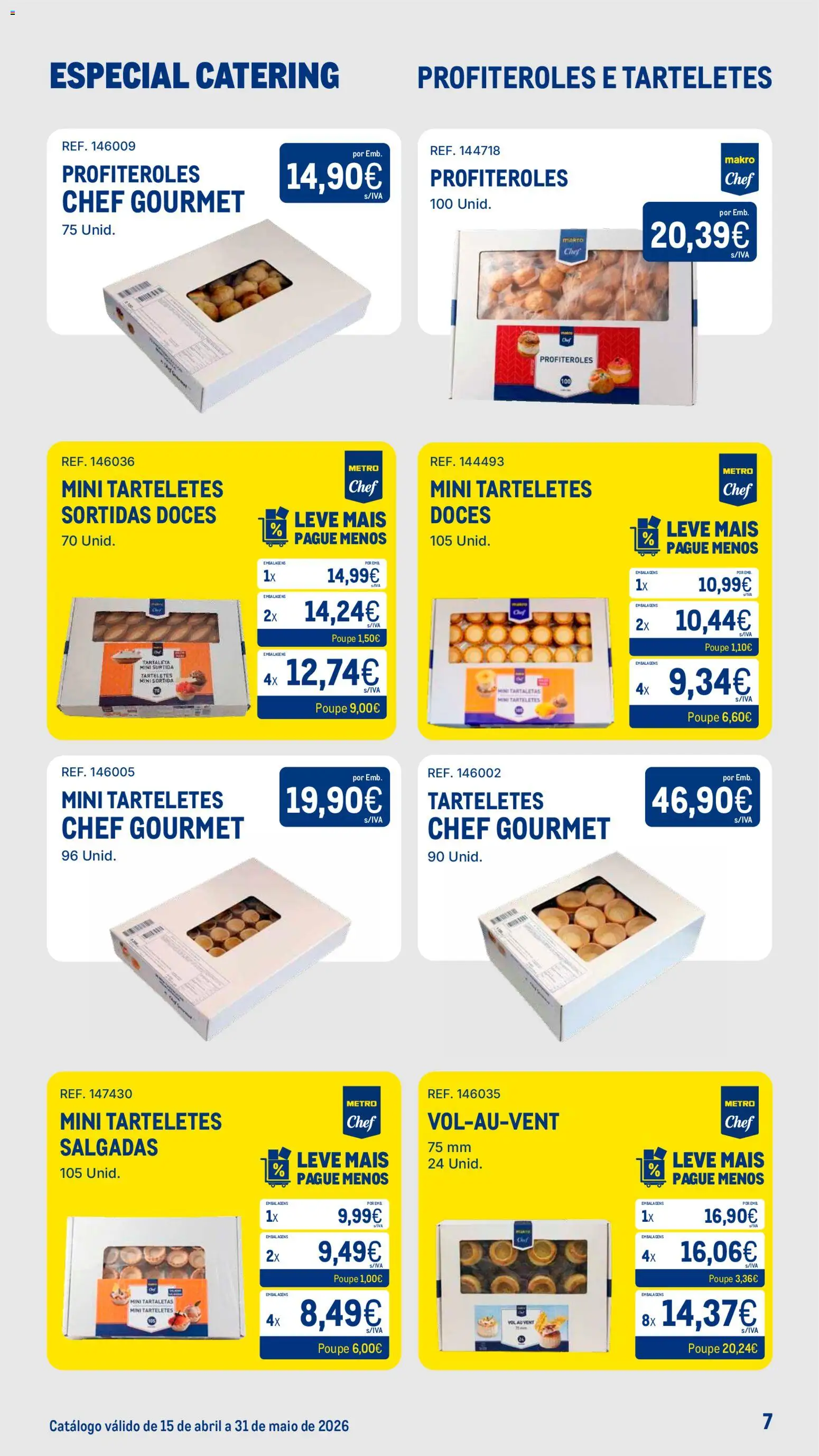 Makro Especial Catering │ válido de 15.04.2026 | Página: 7 | Produtos: Doces