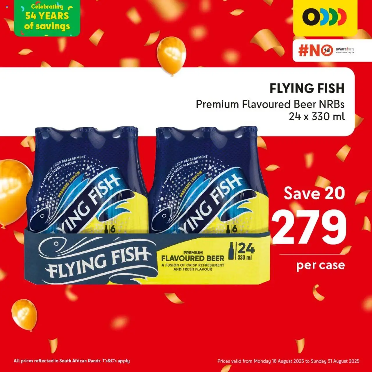 Makro Birthday Deals Beer │ valid from 18.08.2025 | Page: 3 | Products: Case, Beer, Fish, Lemon