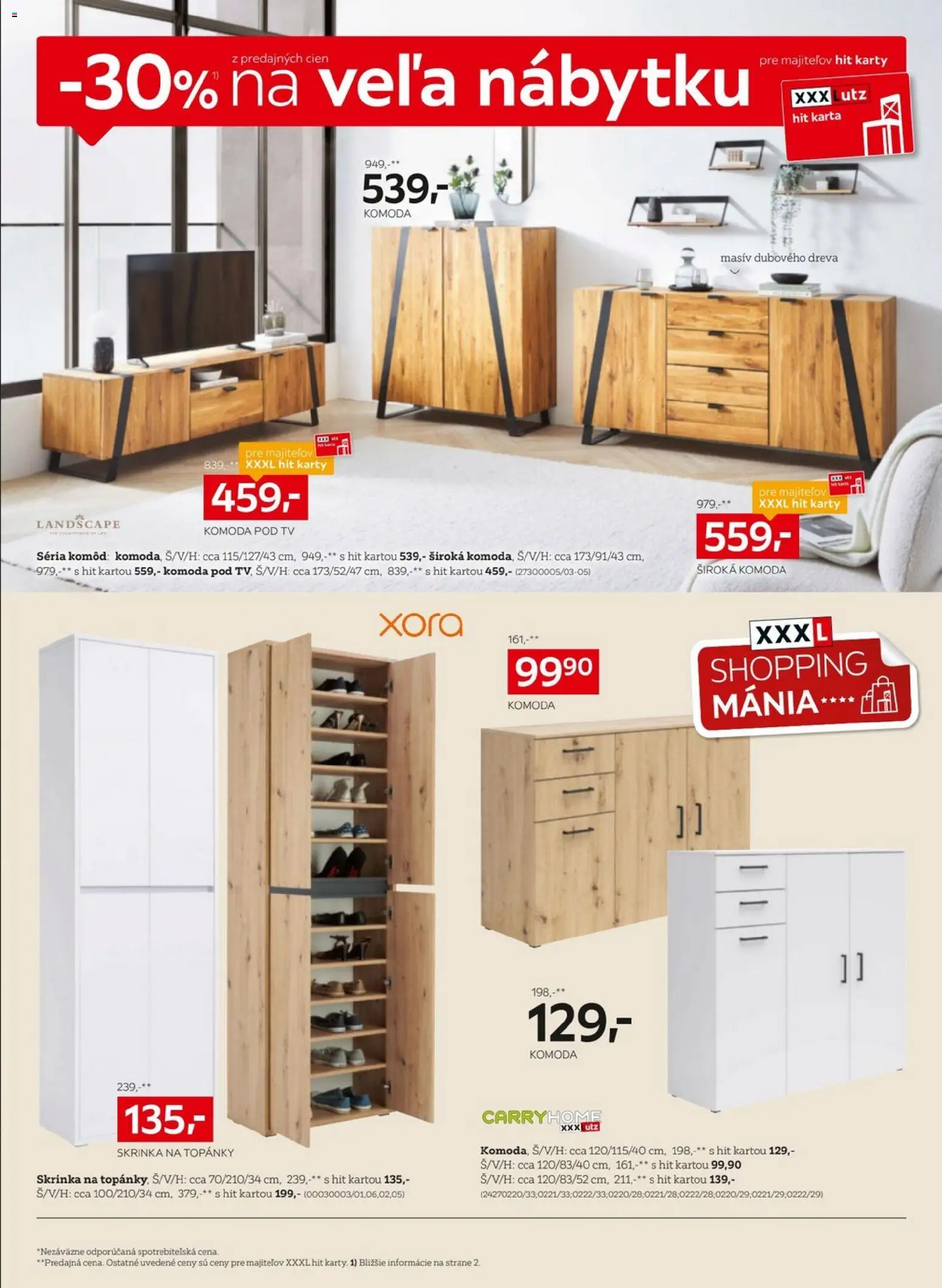 Nové XXXLutz akcie – leták je platný od 20.04.2026 | Strana: 10 | Produkty: Tv, Komoda pod tv, Skrinka, Komoda