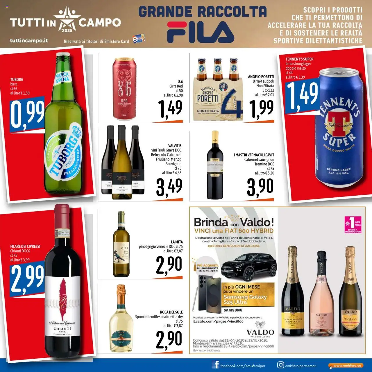 Volantino Emisfero del 20.10.2025 | Pagina: 9 | Prodotti: Samsung Galaxy, Prosecco, Spumante, Samsung