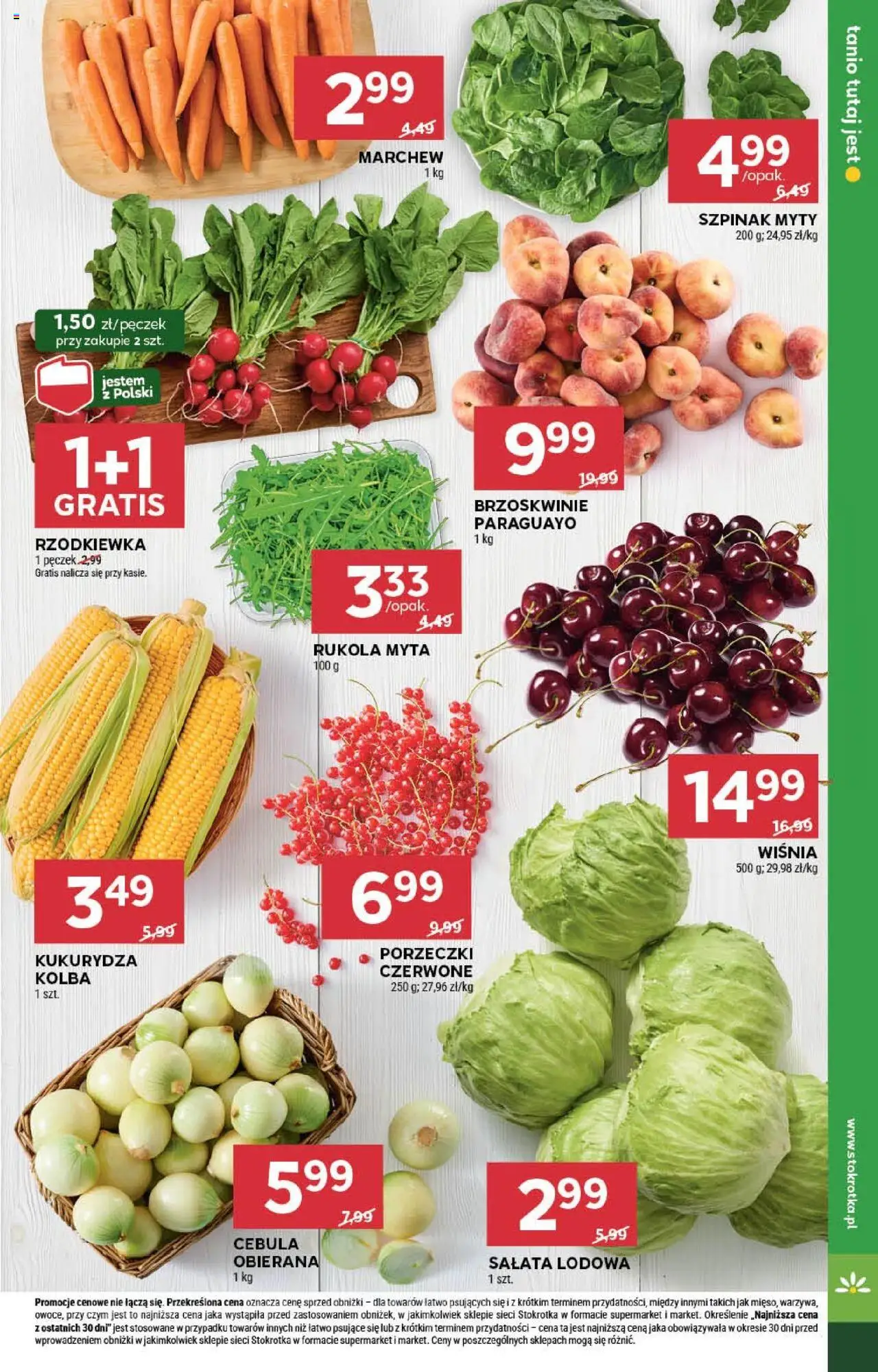 Stokrotka Gazetka od 17.07.2025 | Strona: 9 | Produkty: Stokrotka, Kukurydza, Szpinak, Brzoskwinie