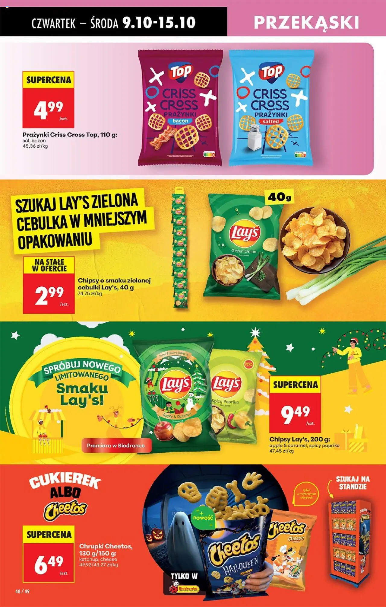 Biedronka gazetka - Oferta w tym tygodniu od 09.10.2025 | Strona: 58 | Produkty: Top, Chipsy, Ketchup, Chrupki