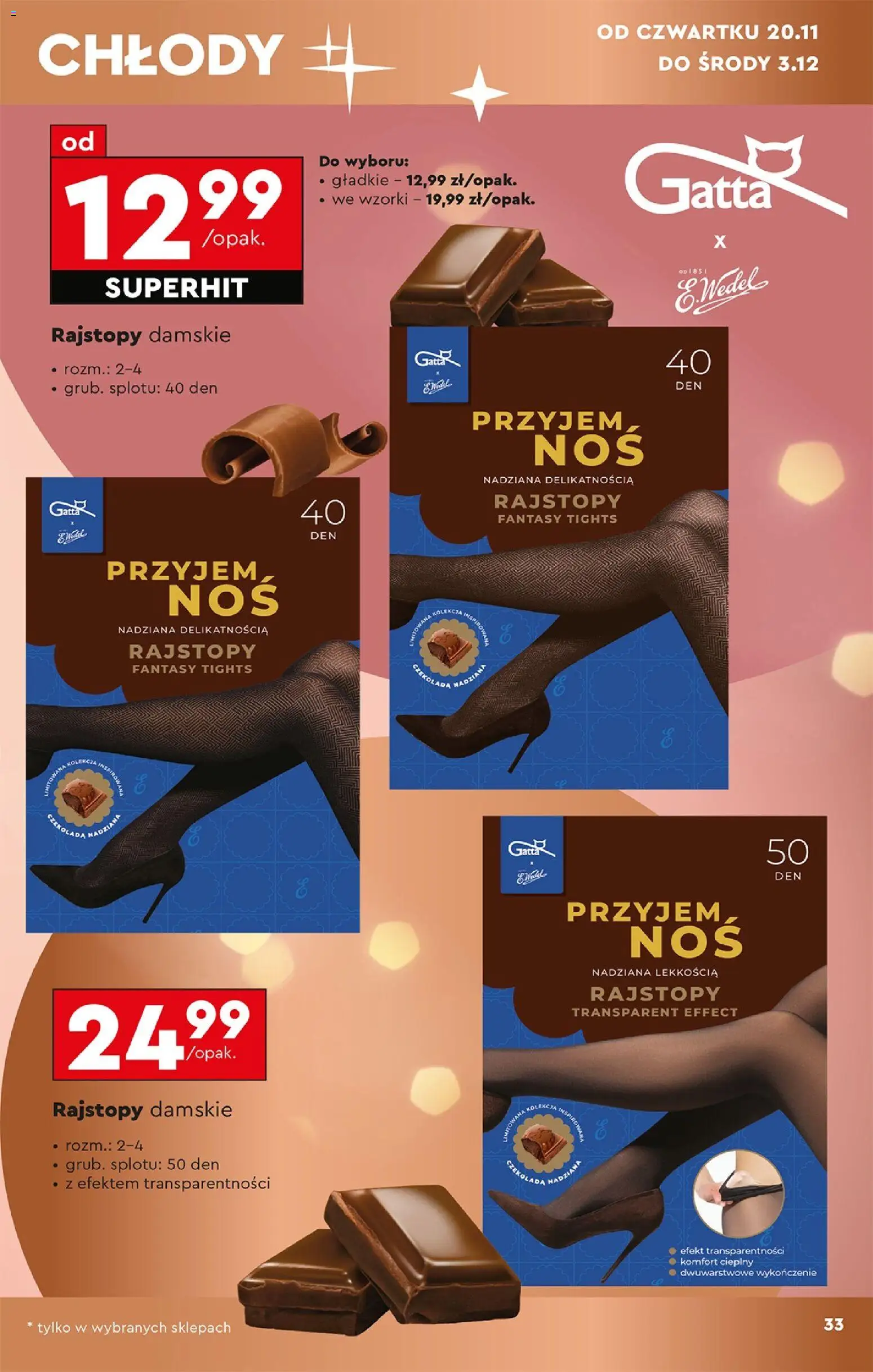 Biedronka Black Friday od 15.11.2025 | Strona: 35 | Produkty: Rajstopy, Gatta