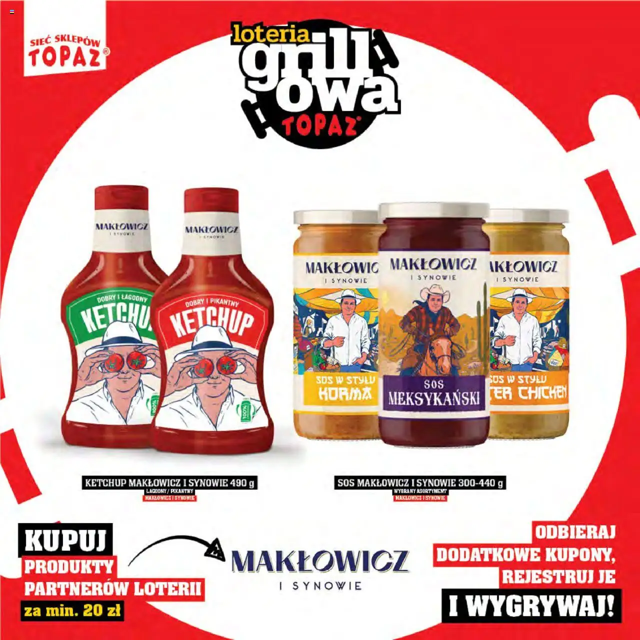 Topaz Gazetka - Katalog produktów Loteria Grillowa od 25.04.2025 | Strona: 38 | Produkty: Ketchup, Sos