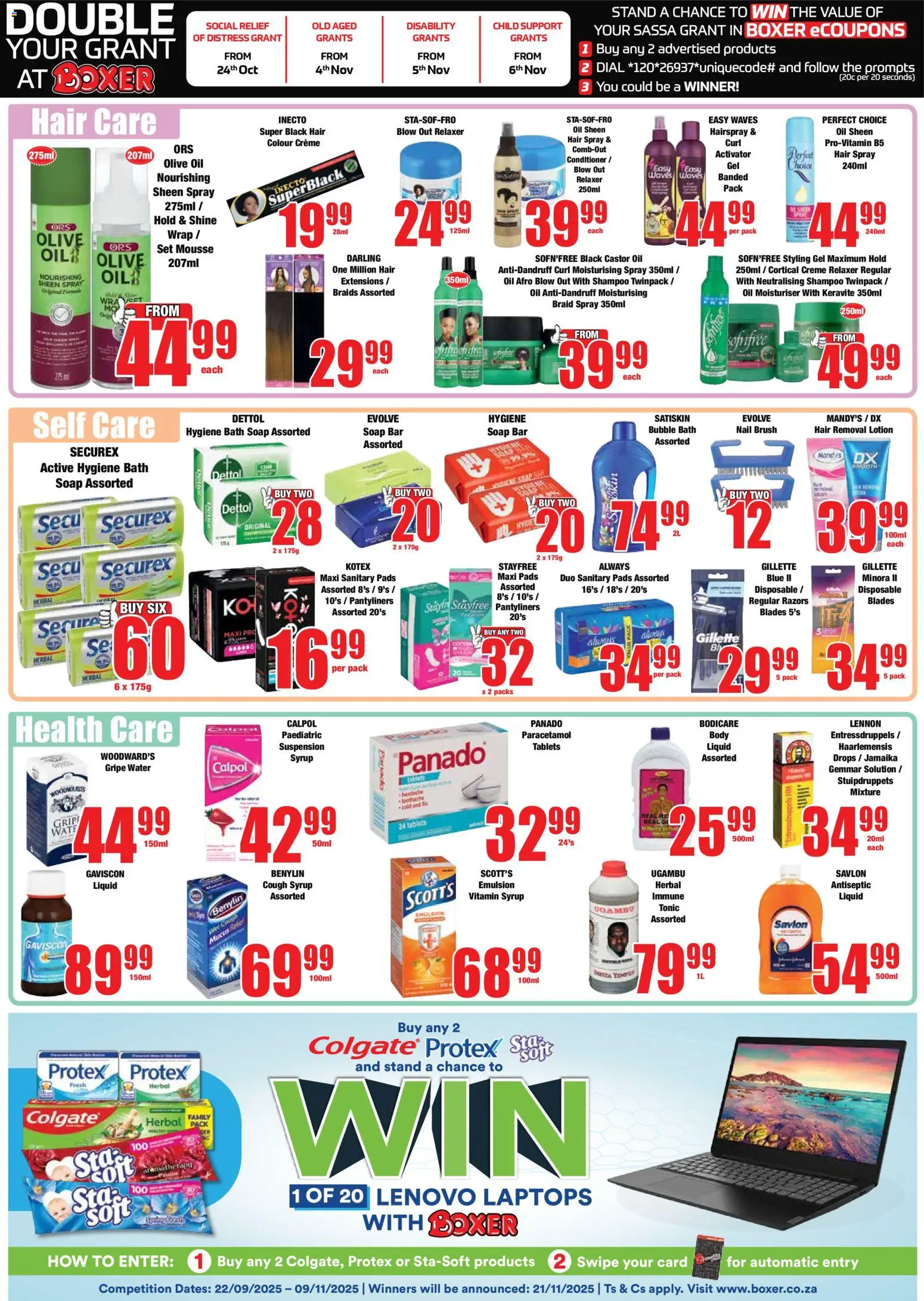 New Boxer catalogue – valid from 23.10.2025 | Page: 11 | Products: Bath, Tonic, Oil, Relaxer