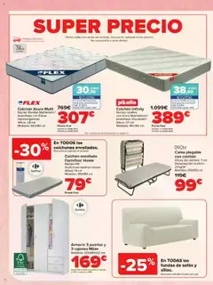 Carrefour Equipa tu vivienda Colchones │ válido desde el 17.07.2025 | Página: 4 | Productos: Colchon, Cama, Cajonera, Armario