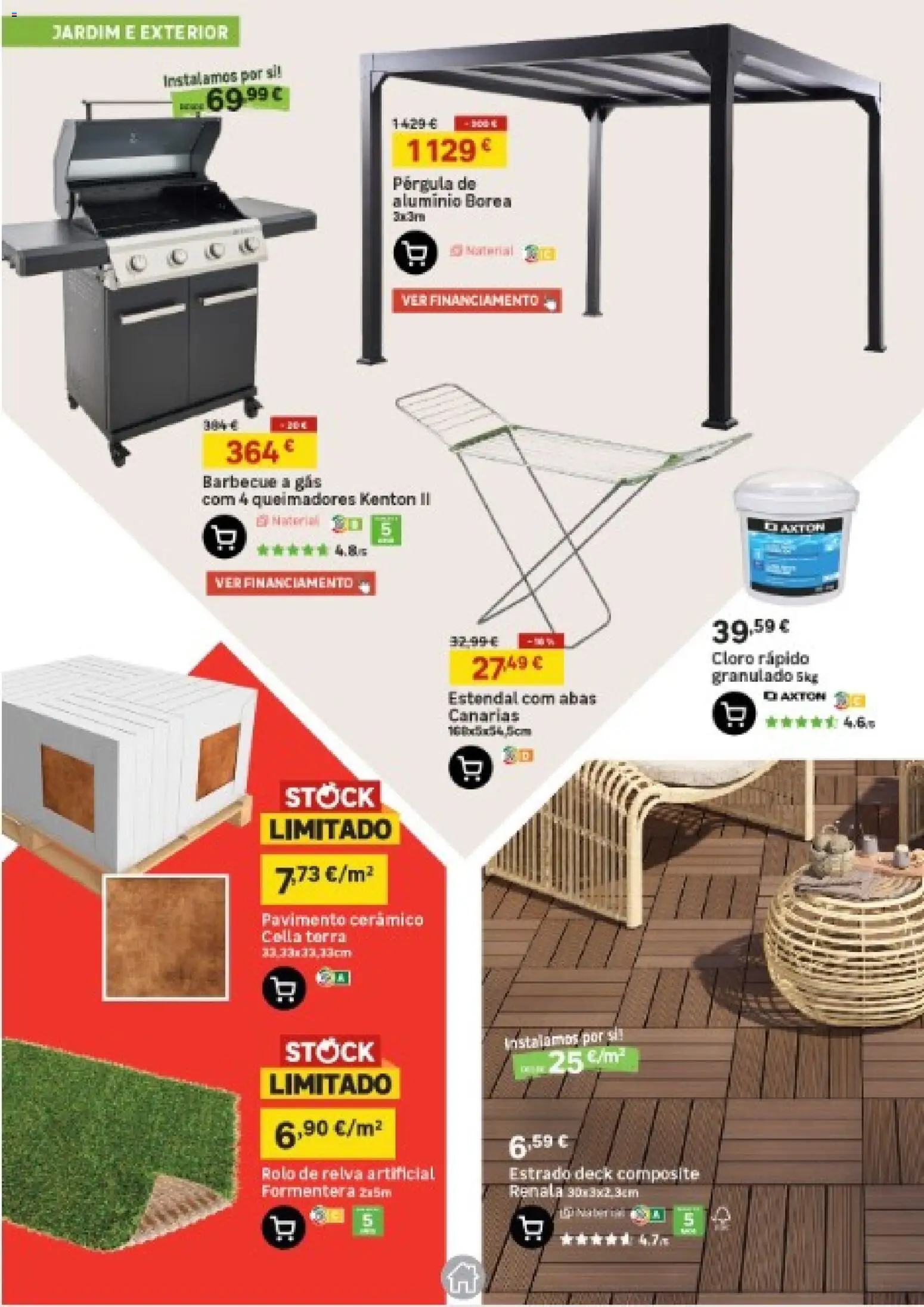 Leroy Merlin Arquipélago dos Açores │ válido de 19.02.2026 | Página: 17 | Produtos: Pavimento cerâmico, Relva artificial