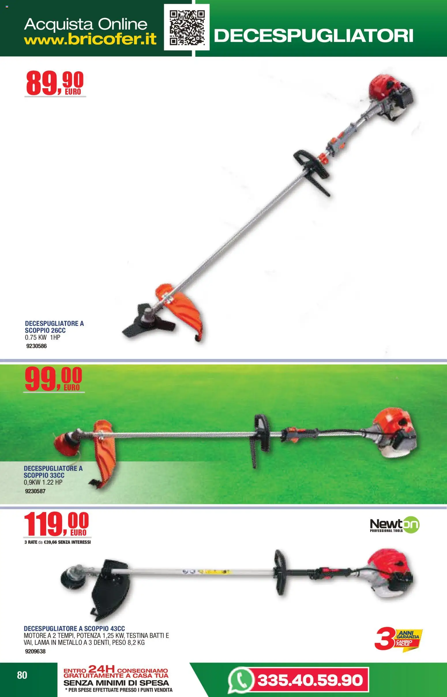 Volantino Bricofer del 14.04.2026 | Pagina: 80 | Prodotti: Decespugliatore