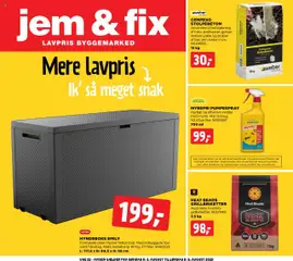 Eksempel på tilbudsavis Jem & fix - Tilbudsavis fra butik Jem & fix gyldig fra 03.08.2025