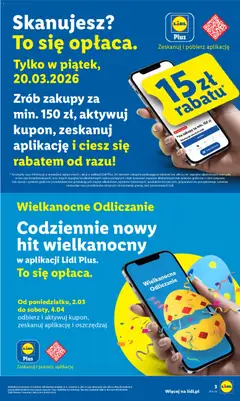 Pogląd oferty "Lidl gazetka" - ważna od 19.03.2026 | Strona: 3 | Produkty: Napoje