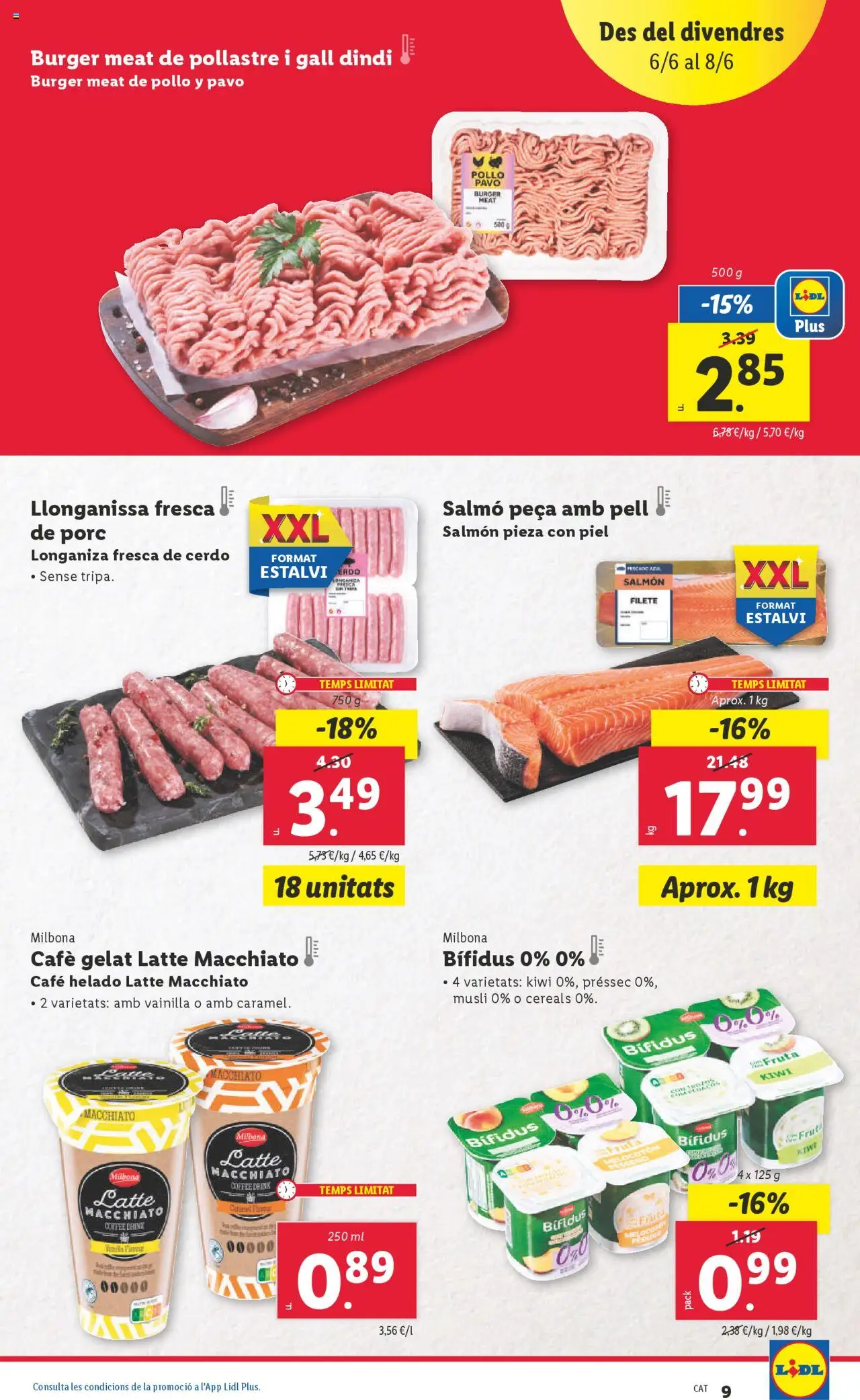 Lidl catálogo BCN │ válido desde el 02.06.2025 | Página: 21 | Productos: Cerdo, Pescado, Helado, Filete