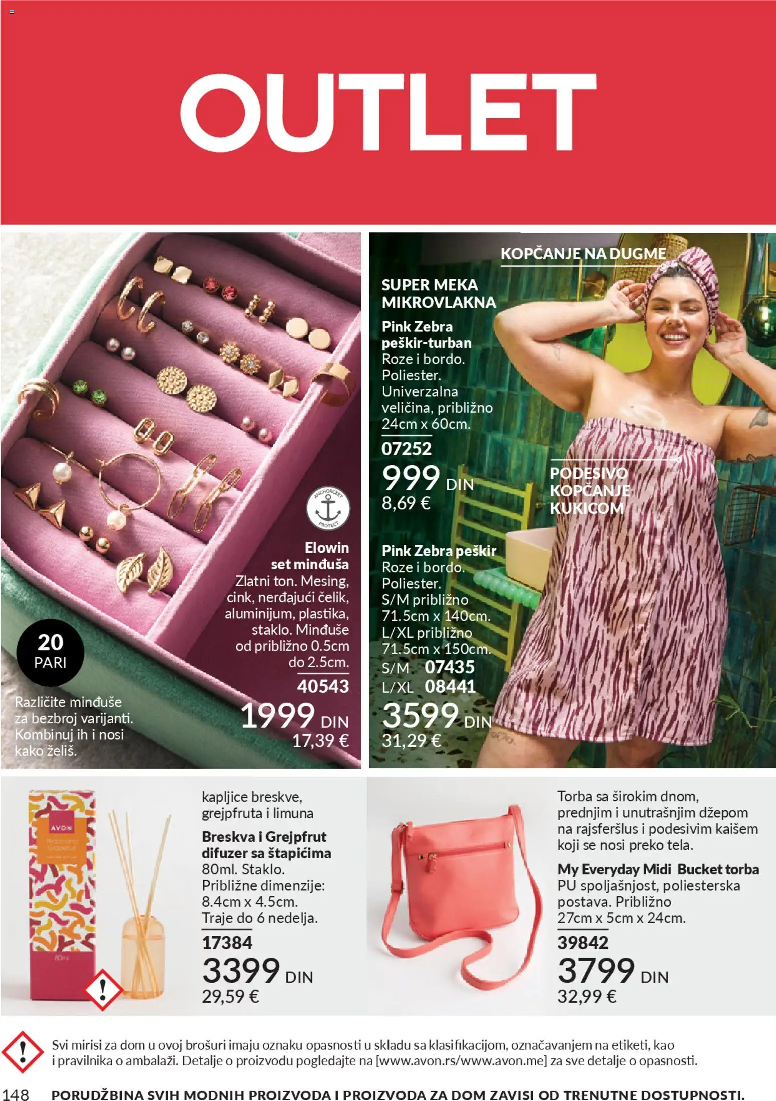 AVON katalog - važi od 01.02.2026 | Strana: 154 | Proizvode: Torba, Peškir, Difuzer, Breskva