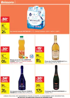  | Page: 40 | Produits: Eau minérale naturelle, Champagne, Eau minerale naturelle Wattwiller, Jus