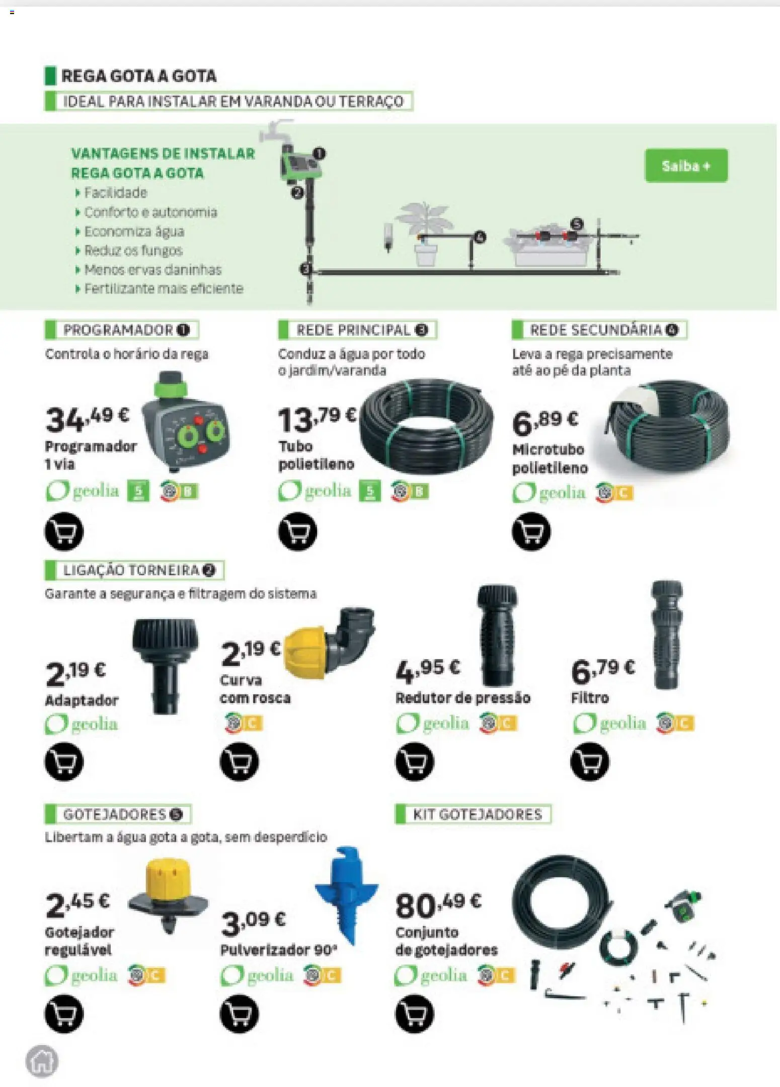 Leroy Merlin Arquipélago da Madeira Jardim │ válido de 12.03.2026 | Página: 84 | Produtos: Agua, Adaptador, Torneira