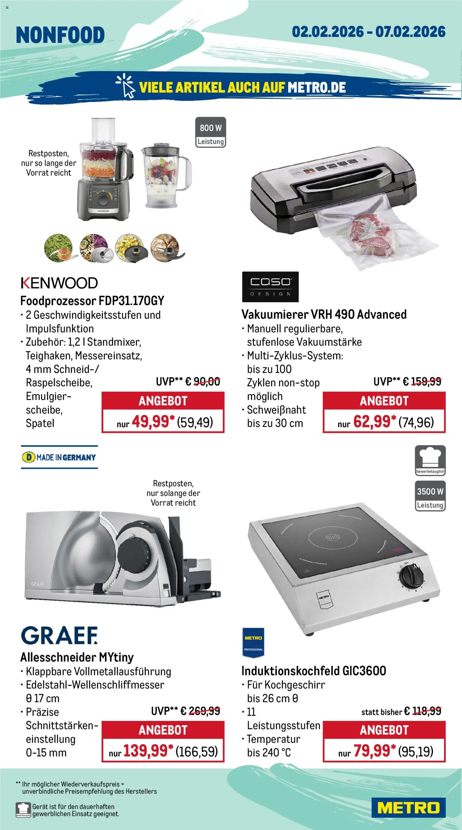Metro Prospekt 	 – gültig ab 02.02.2026 | Seite: 21 | Produkte: Vakuumierer
