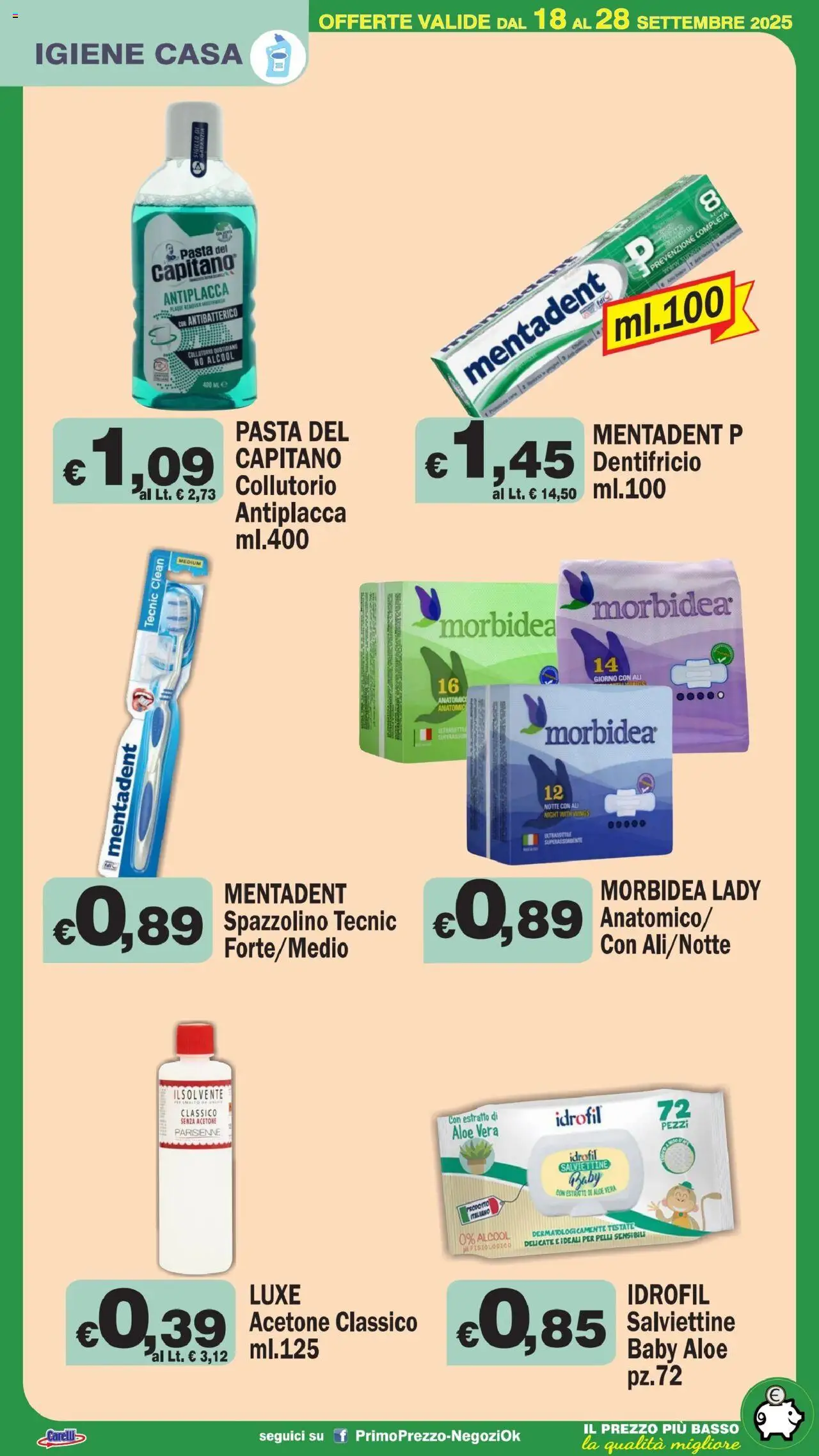 Volantino Primo Prezzo del 18.09.2025 | Pagina: 21