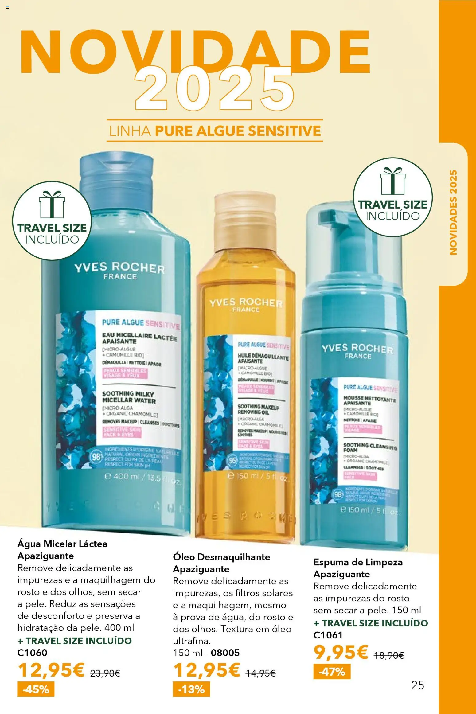 Yves Rocher catálogo 16 │ válido de 17.12.2025 | Página: 25 | Produtos: Agua, Água micelar, Maquilhagem, Óleo