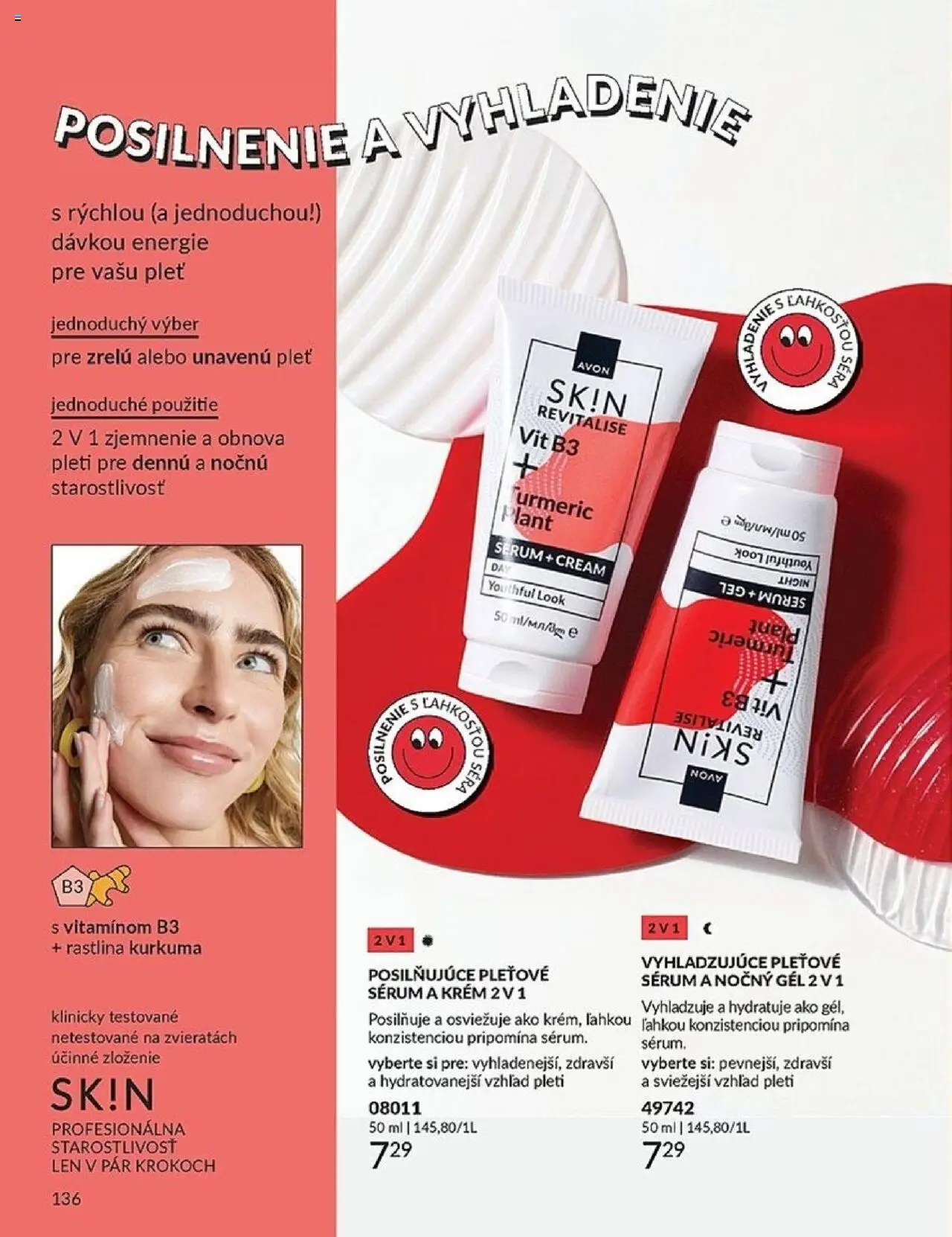 Nové Avon akcie – leták je platný od 01.10.2025 | Strana: 136 | Produkty: Krém, Kurkuma