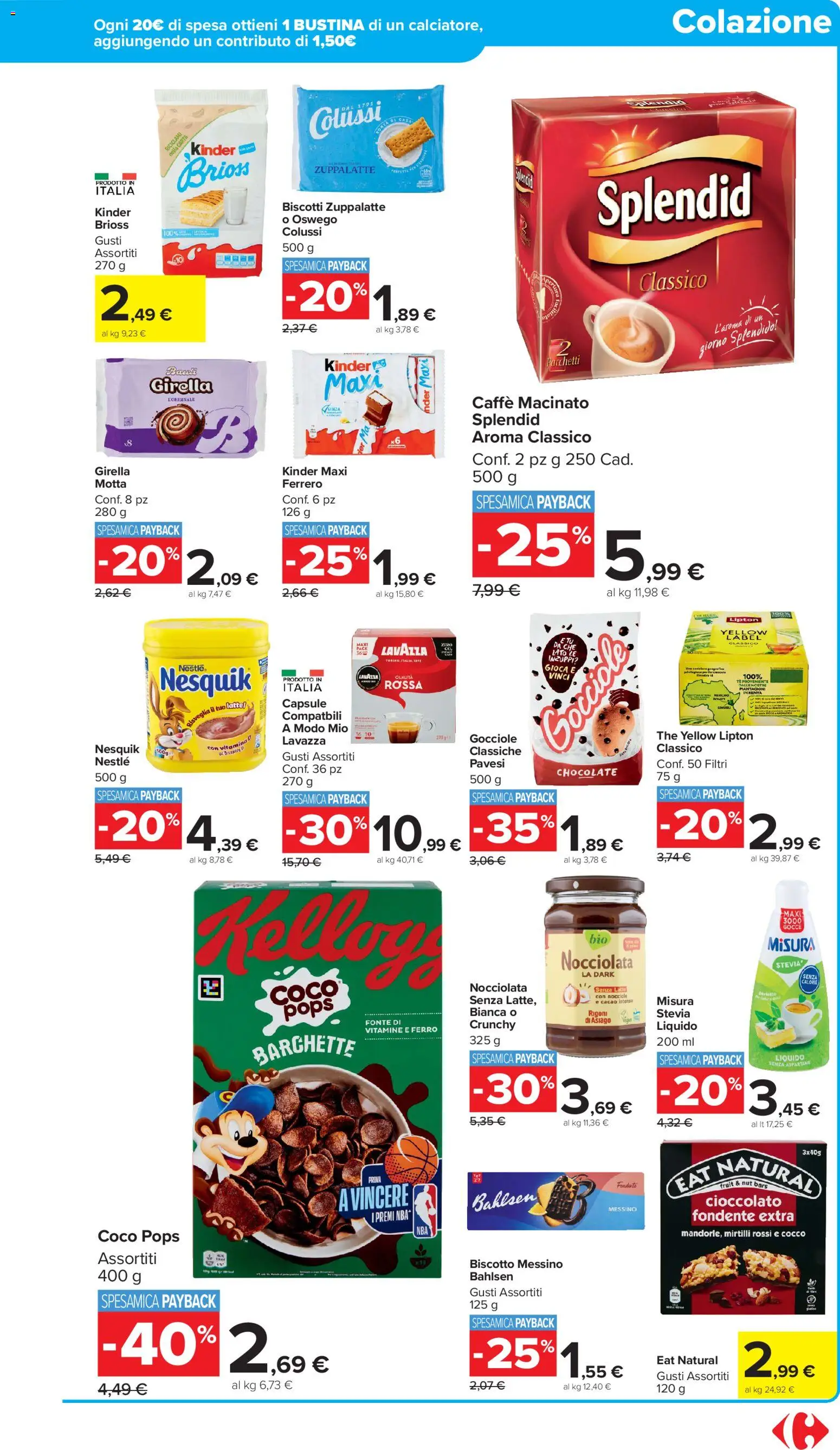 Volantino Carrefour del 17.11.2025 | Pagina: 15 | Prodotti: Caffè, Mirtilli, The, Cacao