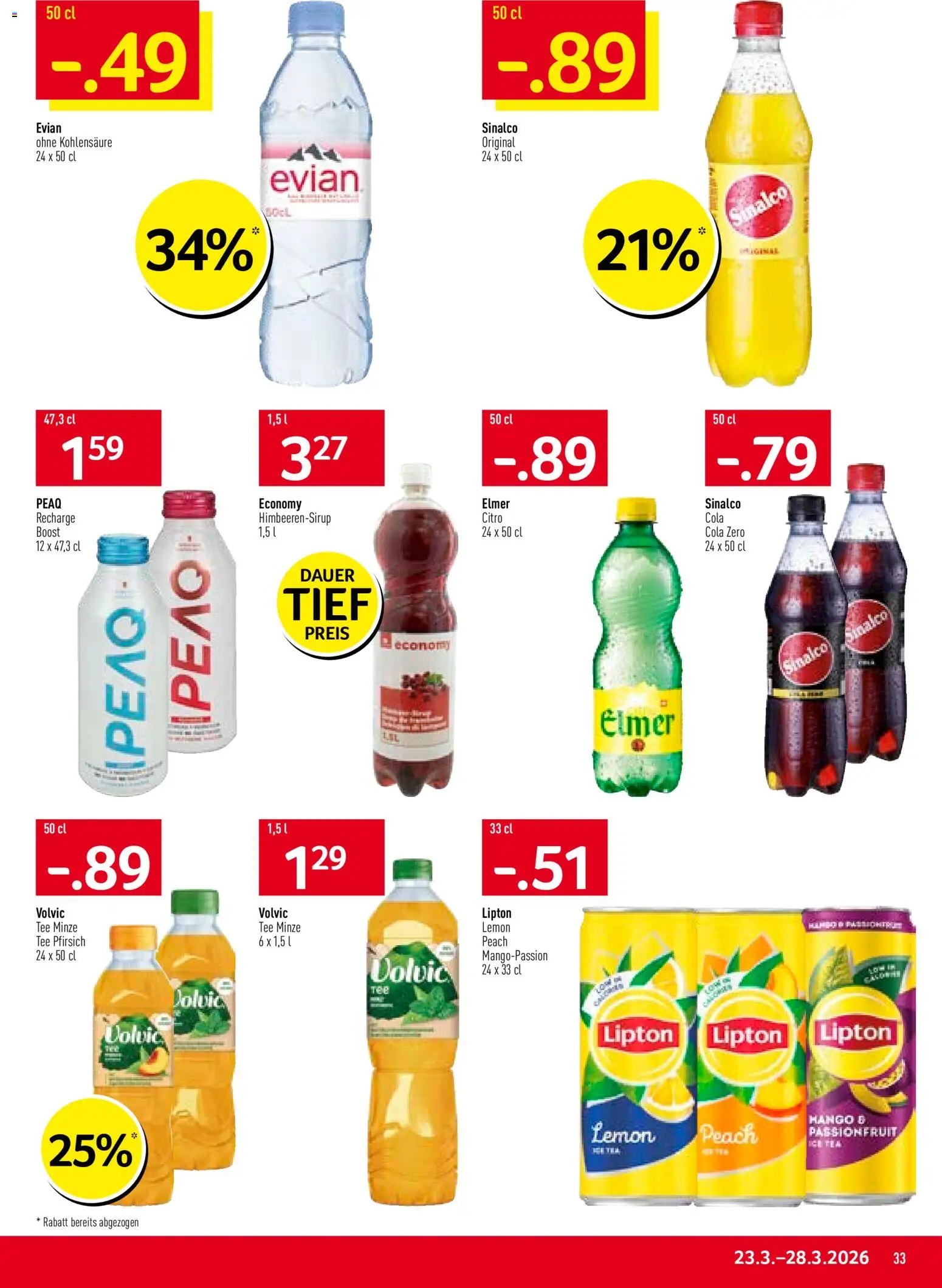 Prodega aktionen – gültig ab 23.03.2026 | Seite: 33 | Produkte: Tee, Pfirsich
