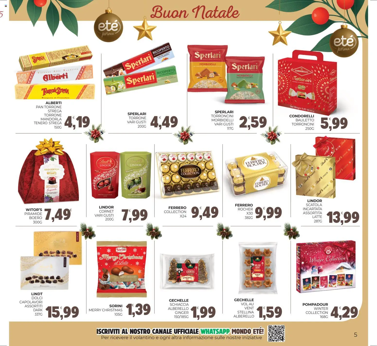 Volantino Eté del 12.12.2025 | Pagina: 5 | Prodotti: Cioccolato, Latte, Torroncini, Scatola