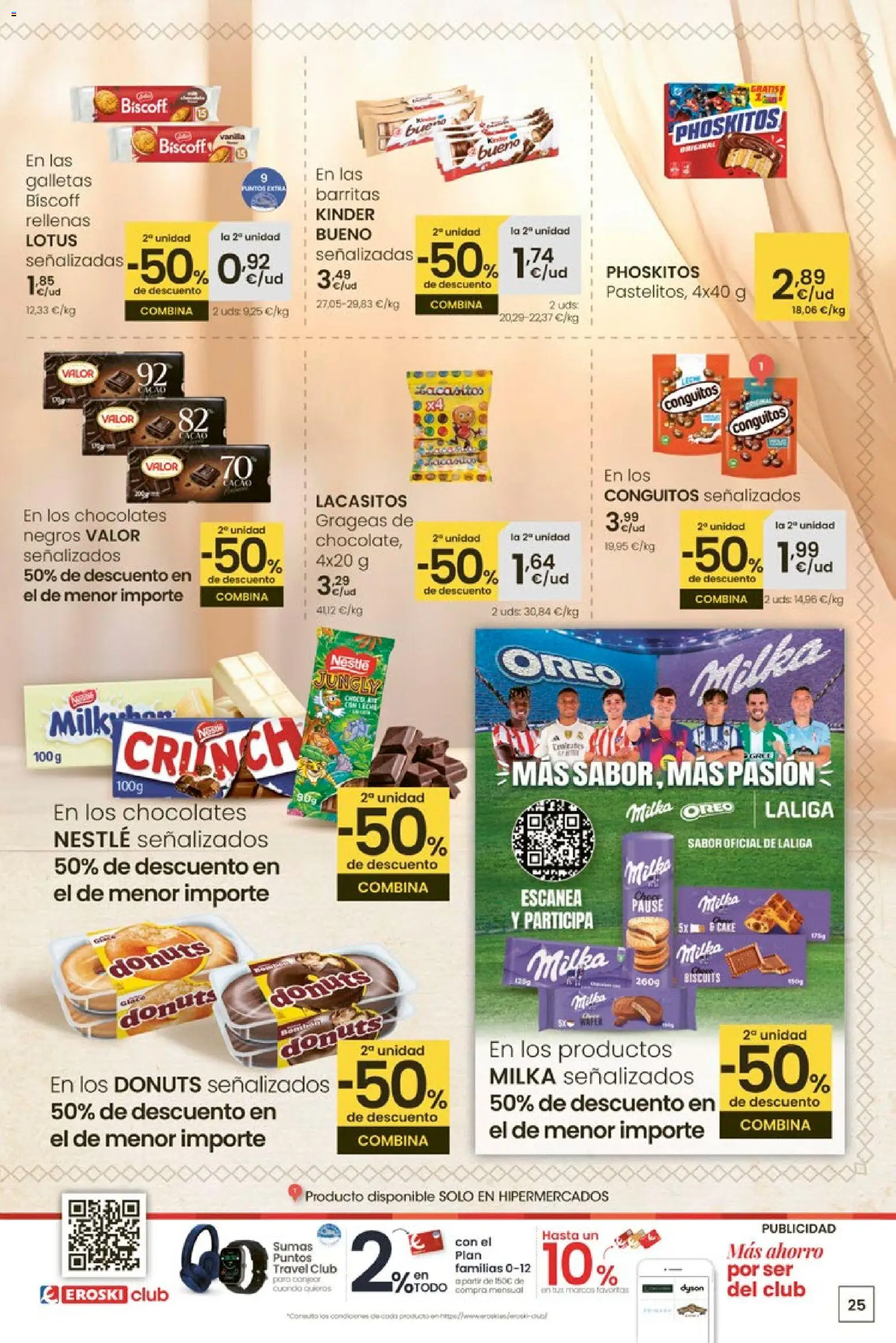 Eroski - Entroido do aforro │ válido desde el 29.01.2026 | Página: 25 | Productos: Galletas, Donuts