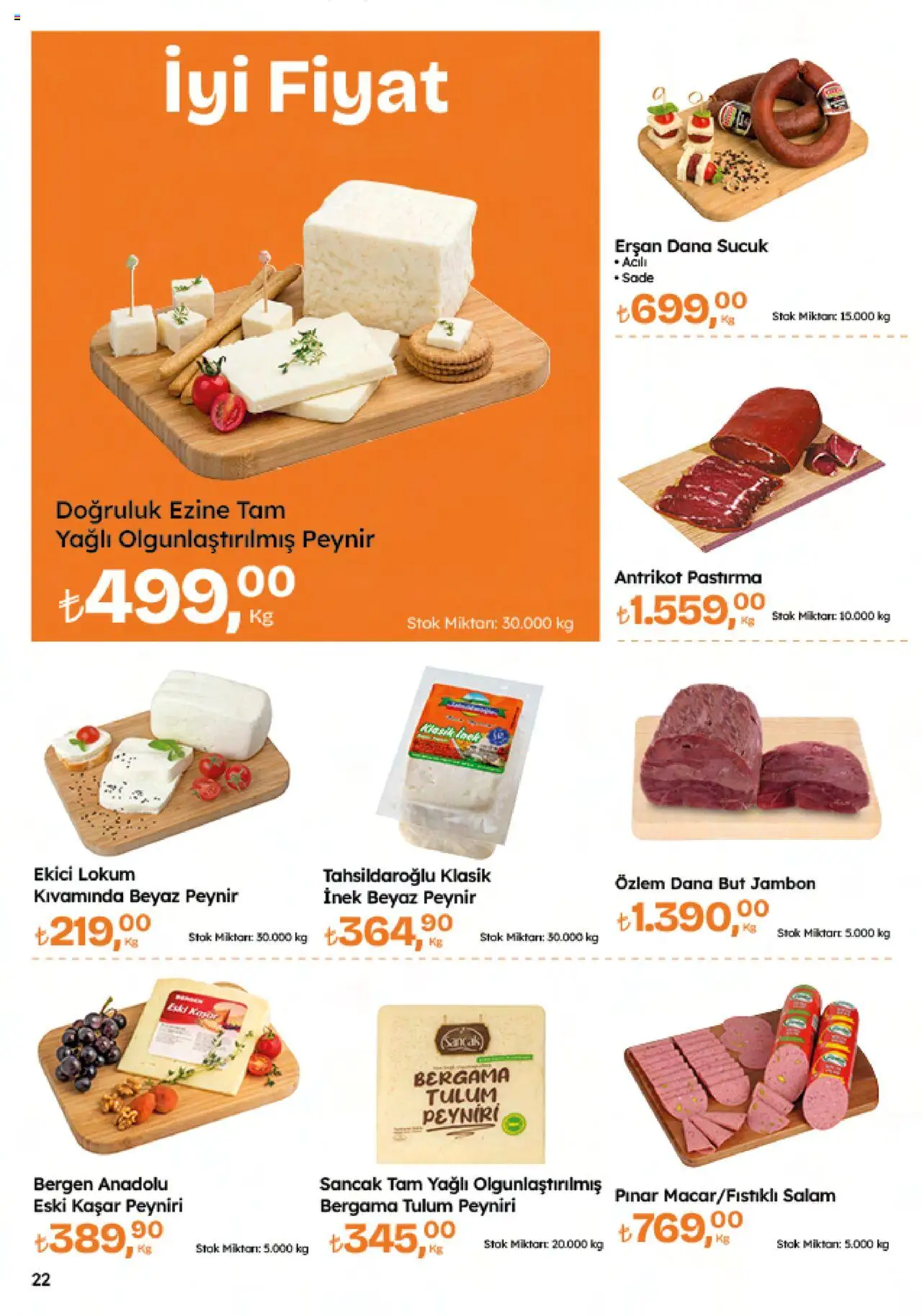 Migros Katalog - Migroskop - 22.05.2025 tarihinden itibaren geçerlidir | Sayfa: 22 | Ürünler: Salam, Jambon, Ekici, Tulum