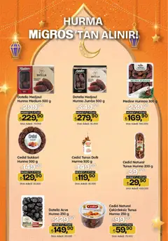 26.02.2026 tarihinden itibaren geçerli olan Migros kataloğu önizlemesi | Sayfa: 5 | Ürünler: Hurma