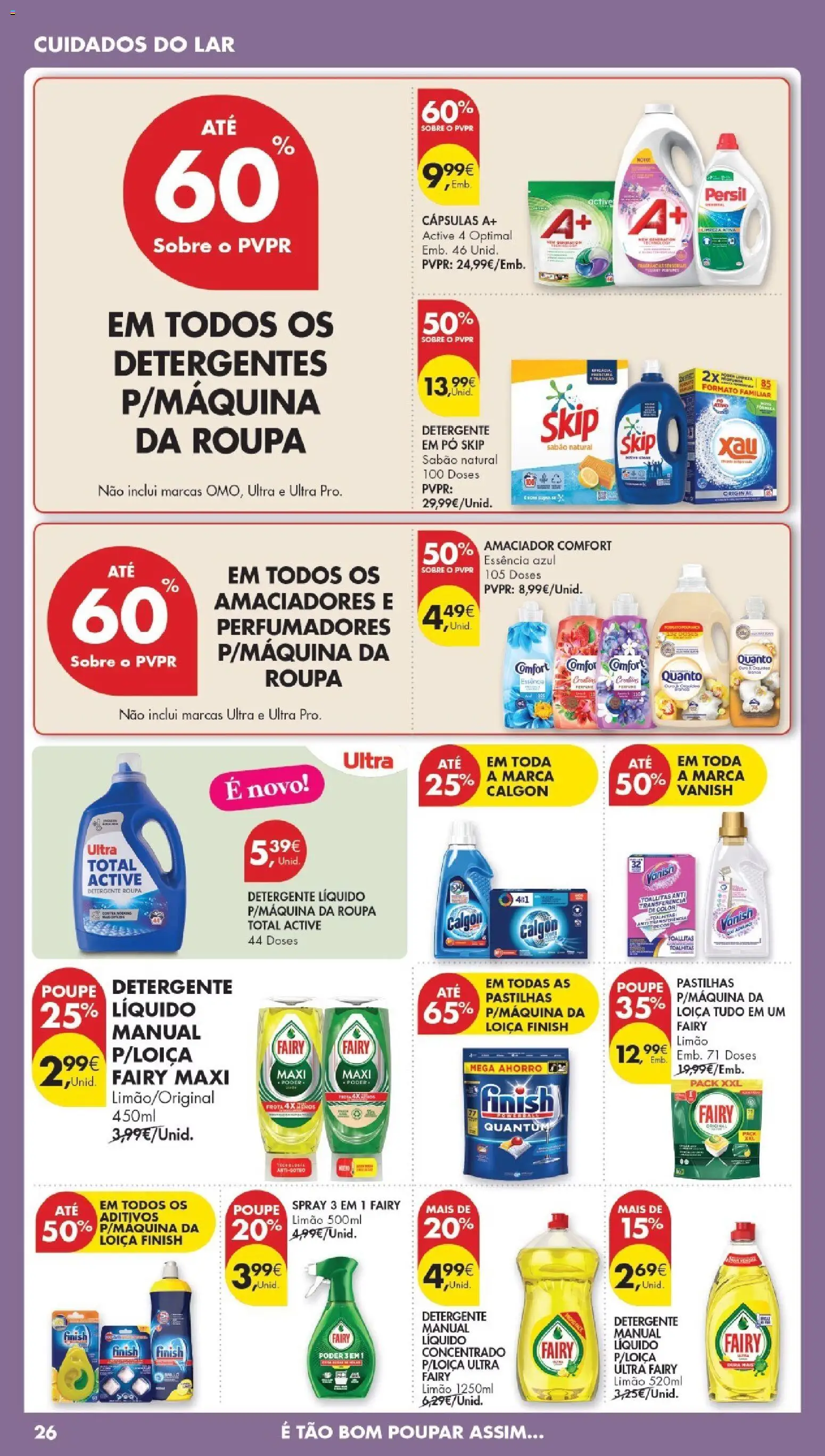 Pingo Doce Poupe Esta Semana Madeira │ válido de 07.04.2026 | Página: 26 | Produtos: Pó, Sabão, Detergente, Persil