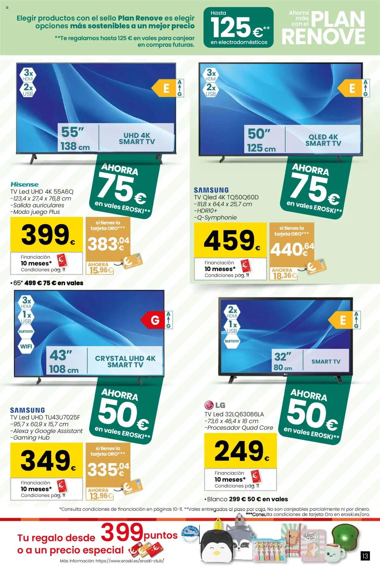 Eroski - Ahorra más con el Plan Renove │ válido desde el 18.09.2025 | Página: 13 | Productos: Té, Auriculares