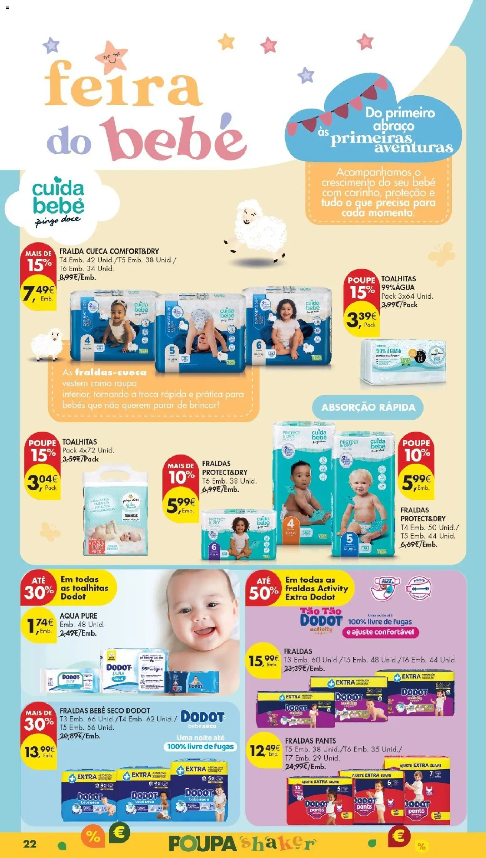 Pingo Doce Poupe Esta Semana Madeira │ válido de 13.01.2026 | Página: 22 | Produtos: Agua, Fraldas