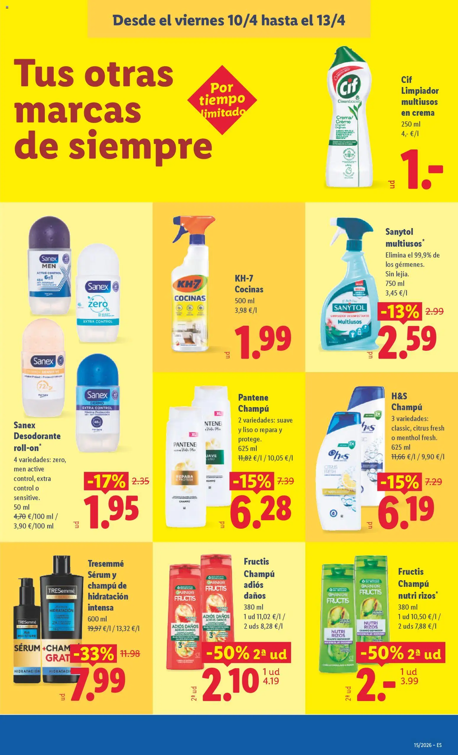 Lidl folleto │ válido desde el 06.04.2026 | Página: 55 | Productos: Champú, Desodorante, Sérum, Crema