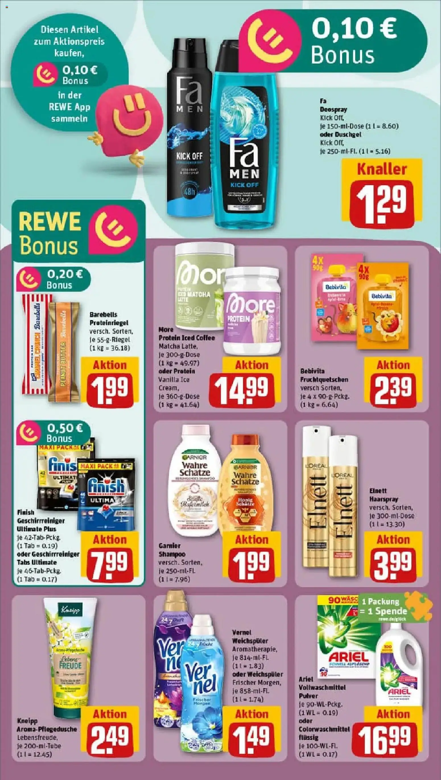 Rewe prospekt Schmalkalden	 – gültig ab 11.01.2026 | Seite: 24 | Produkte: Finish, Duschgel, Weichspüler, Shower Gel