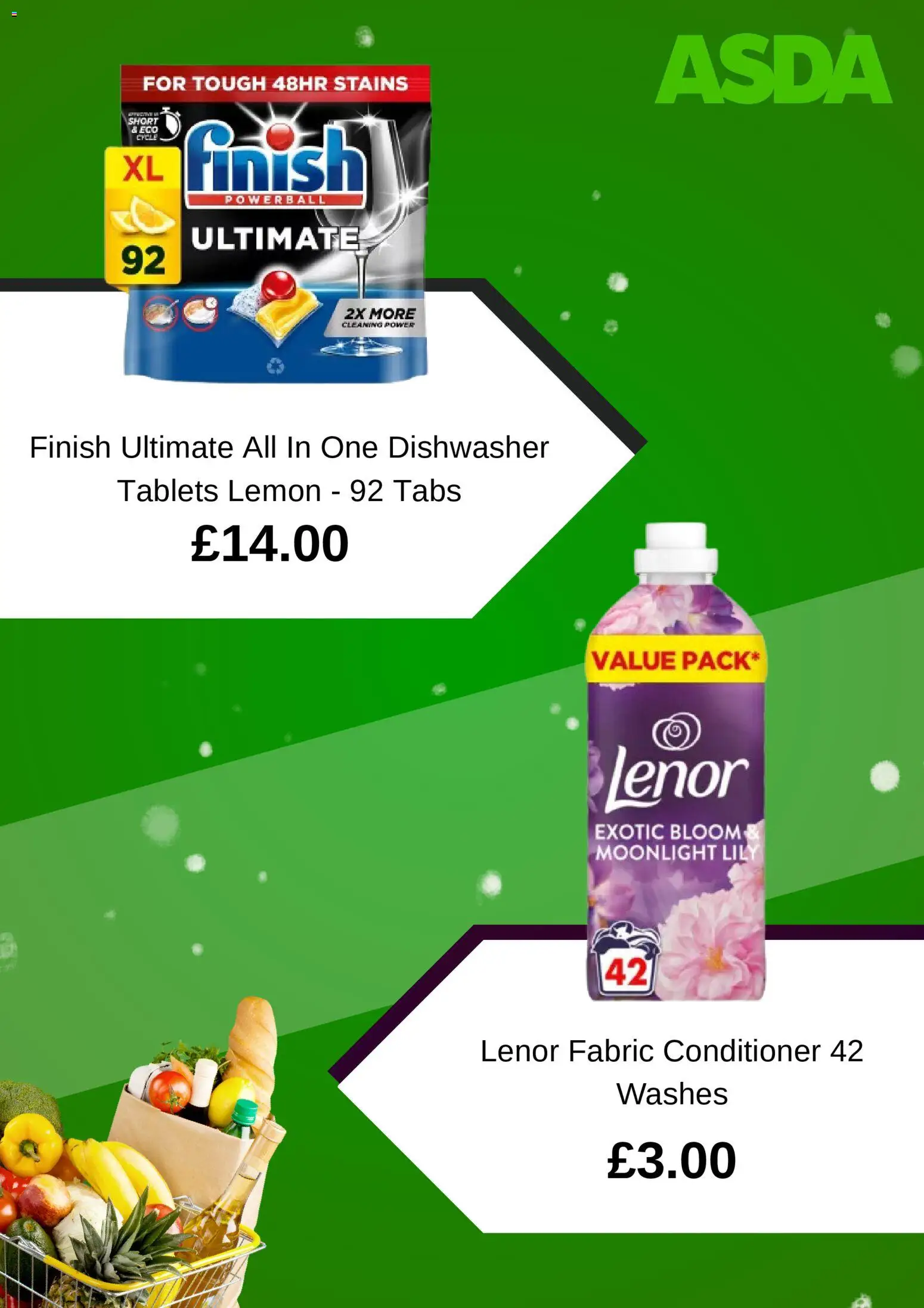 {H1} | Page: 5 | Products: Lenor, Conditioner, Dishwasher tablets, Lemon