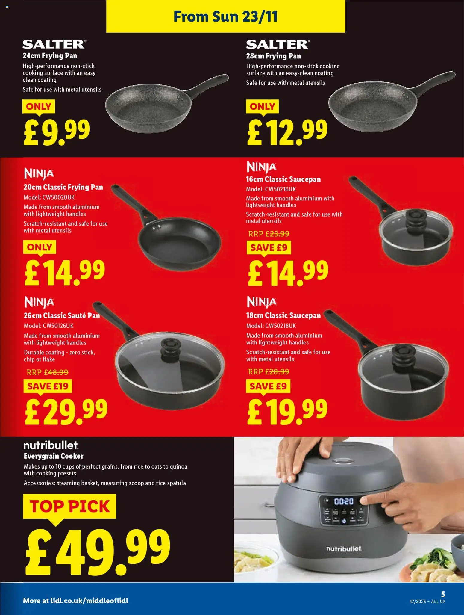 {H1} | Page: 5 | Products: Saucepan, Rice, Handles, Cooker