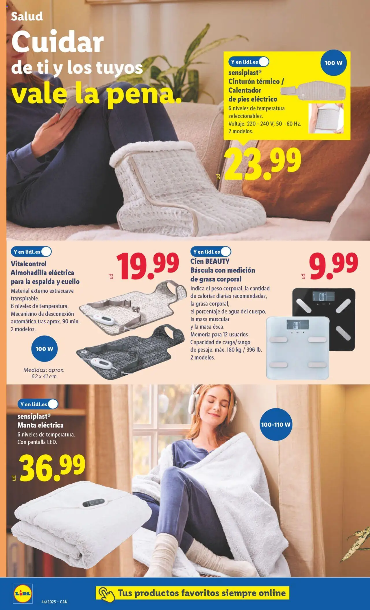 Lidl - Canarias │ válido desde el 27.10.2025 | Página: 4 | Productos: Cinturón, Manta, Peso, Body
