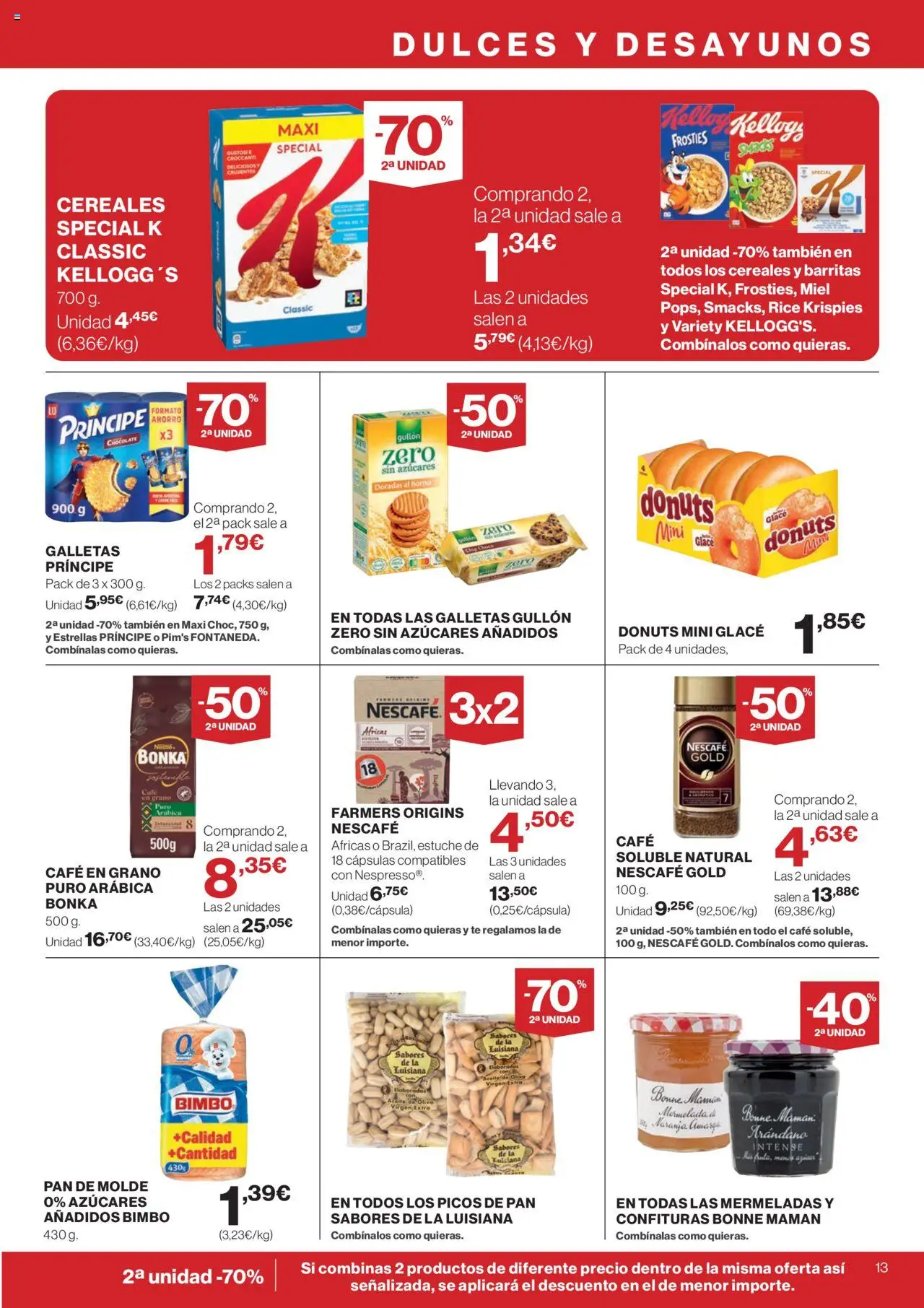Supercor Exprés Canarias │ válido desde el 31.07.2025 | Página: 13 | Productos: Pan, Cereales, Té, Galletas