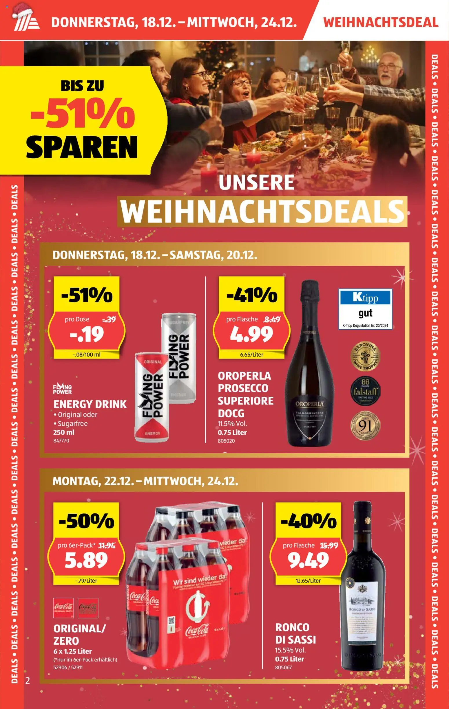 Aldi Aktionen – gültig ab 18.12.2025 | Seite: 2 | Produkte: Coca Cola