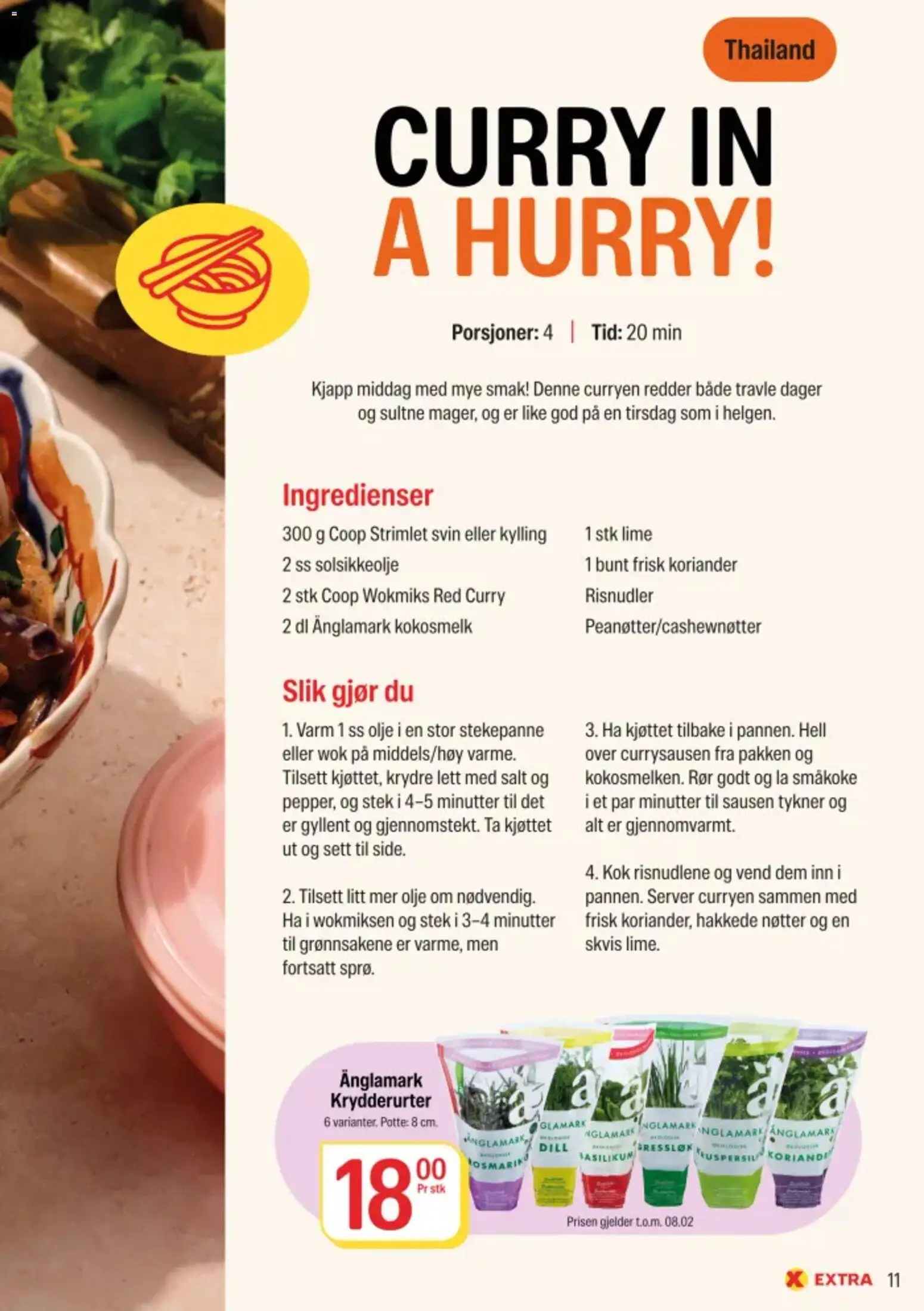 {H1} | Side: 11 | Produkter: Svin, Машинка, Koriander, Basilikum