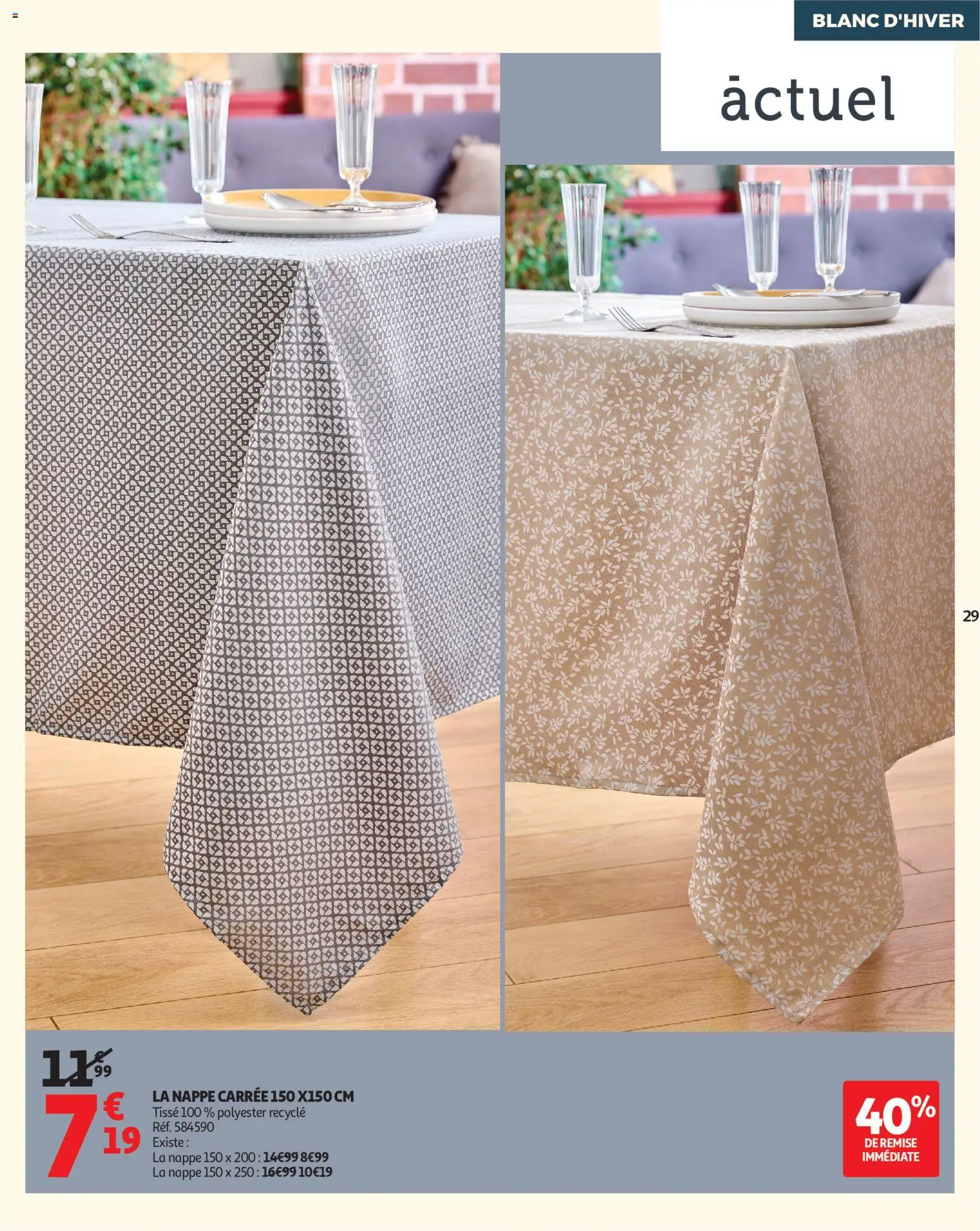 {H1} | Page: 29 | Produits: Nappe