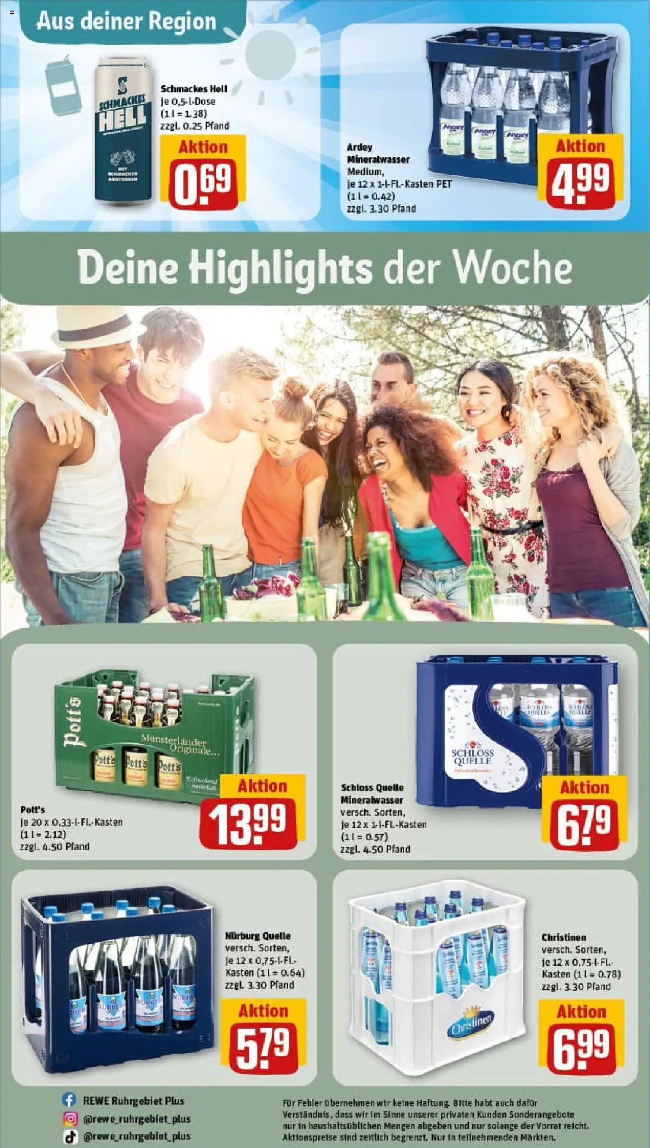 Rewe prospekt Bergkamen	 - gültig ab dem 24.08.2025 | Seite: 33 | Produkte: Mineralwasser