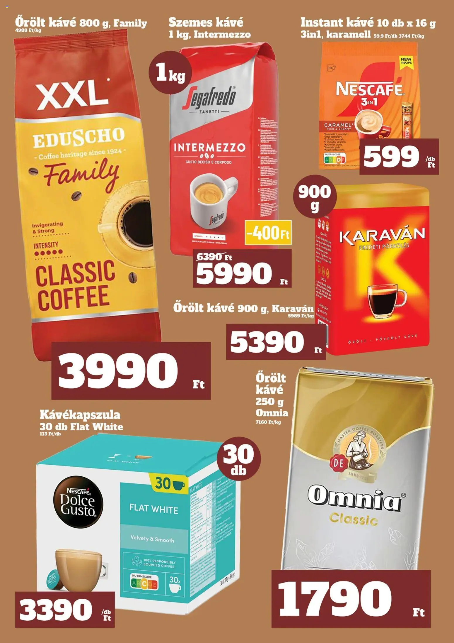 Family Diszkont akciós ujság - amely érvényes a következő dátumtól: 12.03.2026 | Oldal: 7 | Termékek: Kávékapszula, Kávé, Szemes kávé, Őrölt kávé