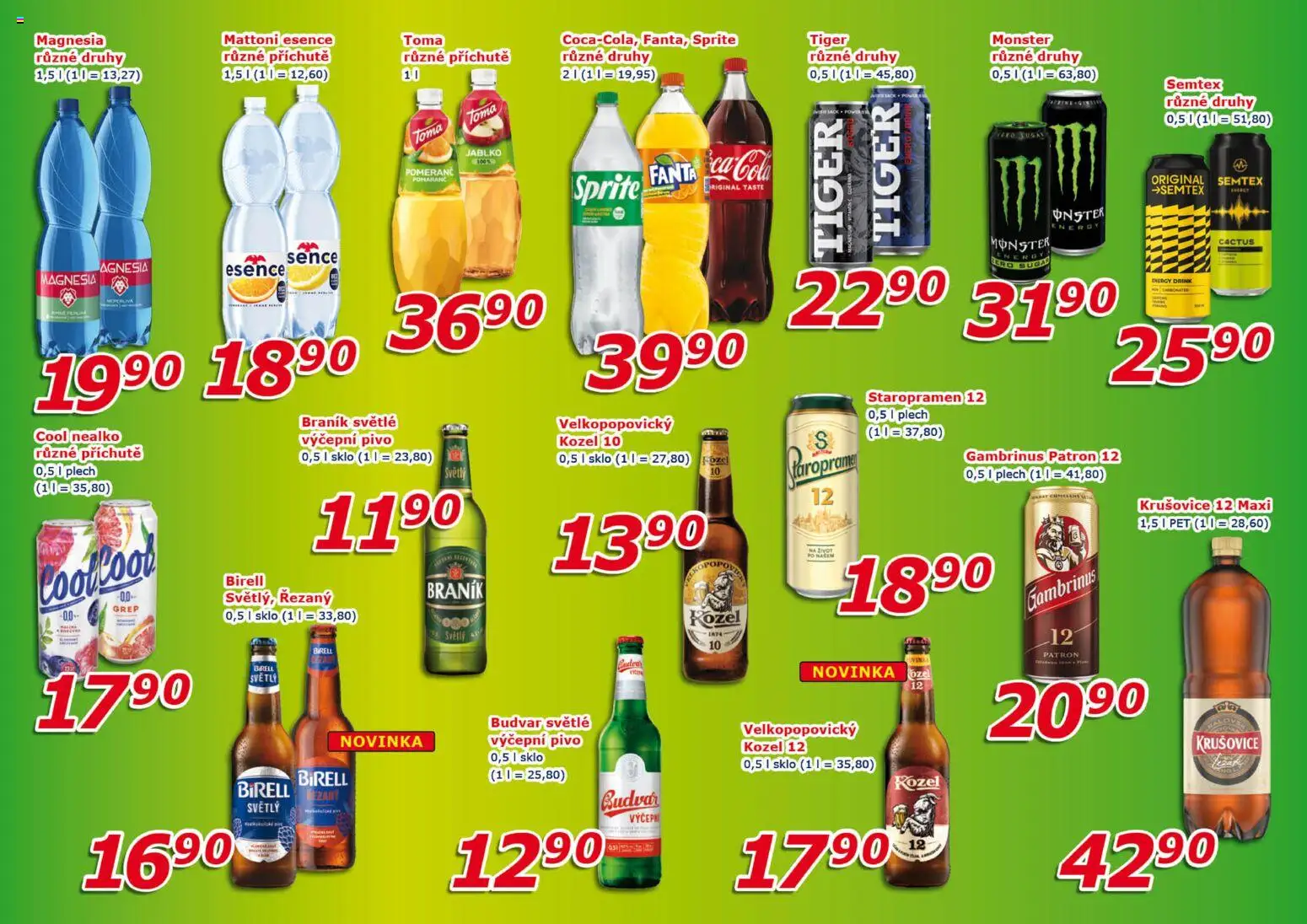 Eso market leták od 04.03.2026 | Strana: 7 | Produkty: Velkopopovický Kozel 12, Staropramen 12, Kozel 10, Mattoni Esence
