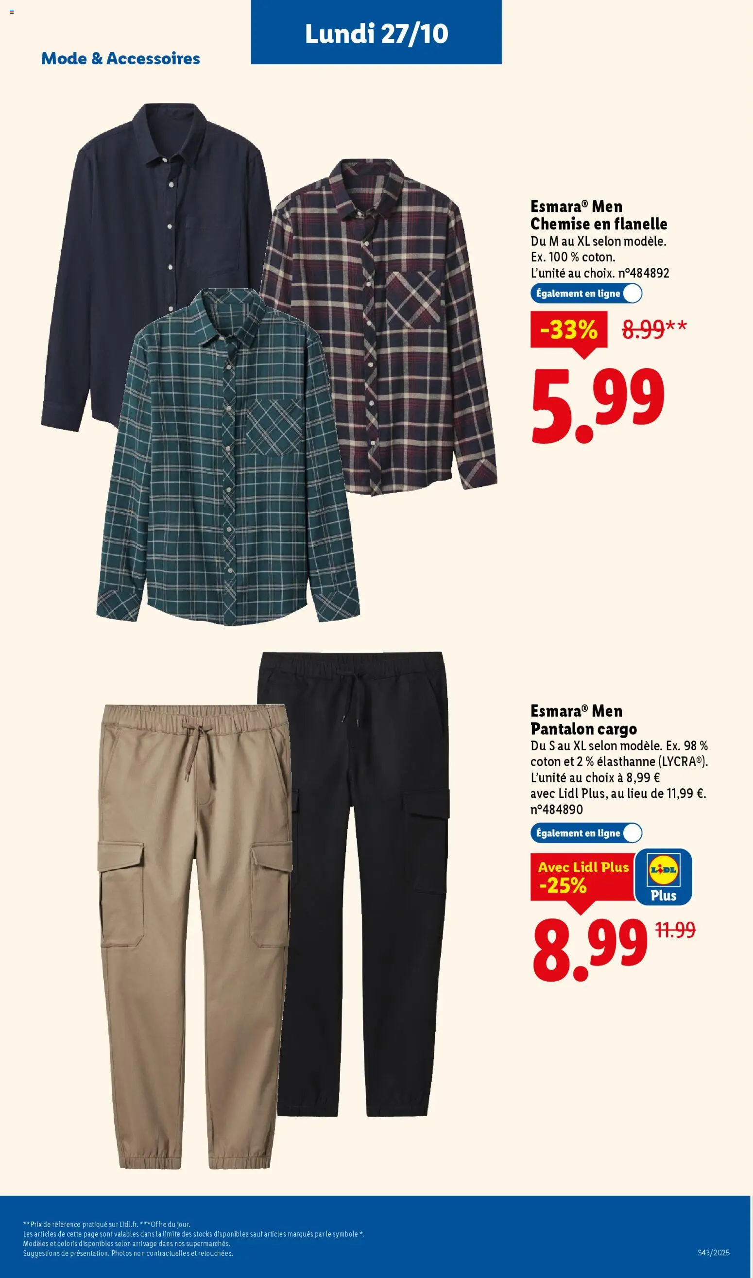 {H1} | Page: 23 | Produits: Coton, Chemise, Pantalon