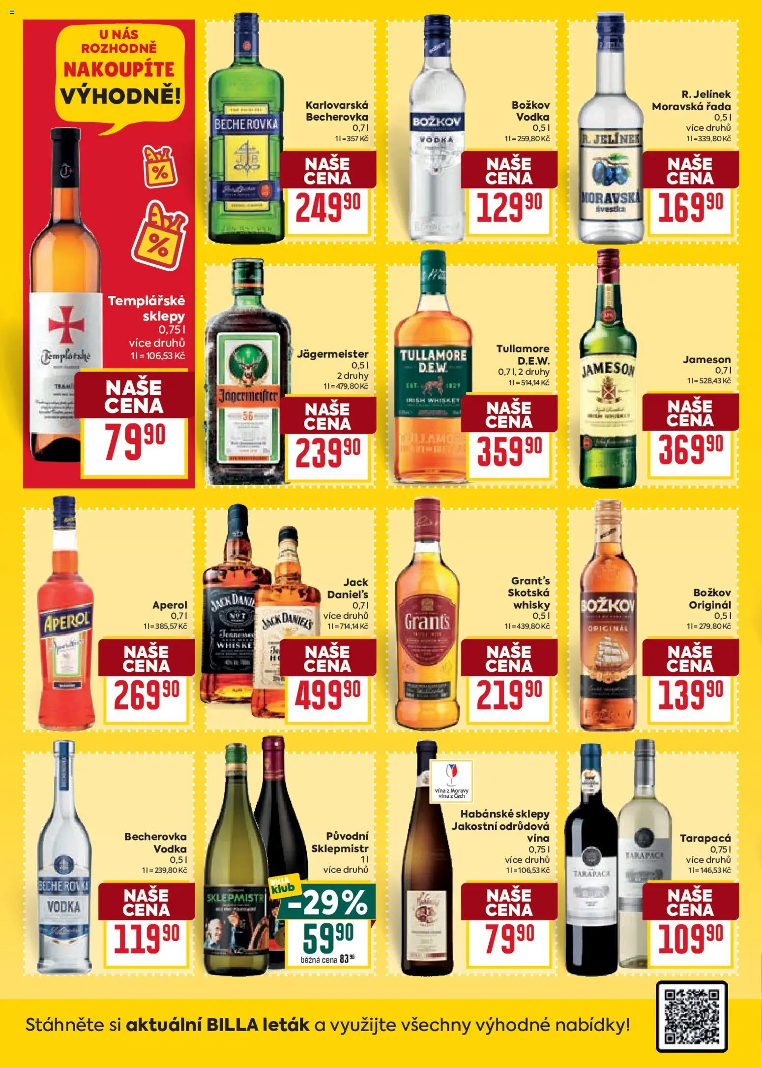 Billa Velký leták od 07.01.2026 | Strana: 26 | Produkty: Jameson, Whisky, Habánské sklepy, Božkov originál