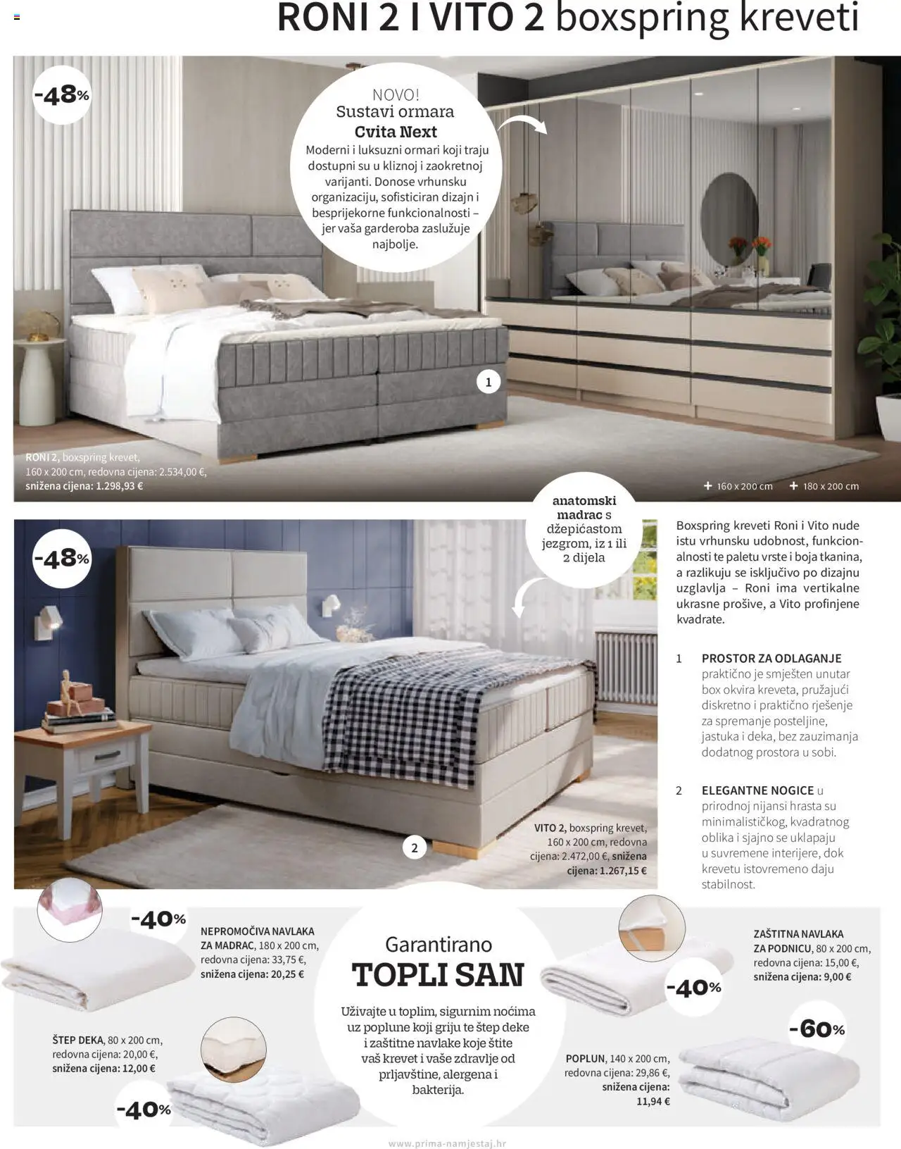 Prima katalog | vrijedi od 01.10.2025 | Stranica: 9 | Proizvodi: Krevet, Madrac, Ormari