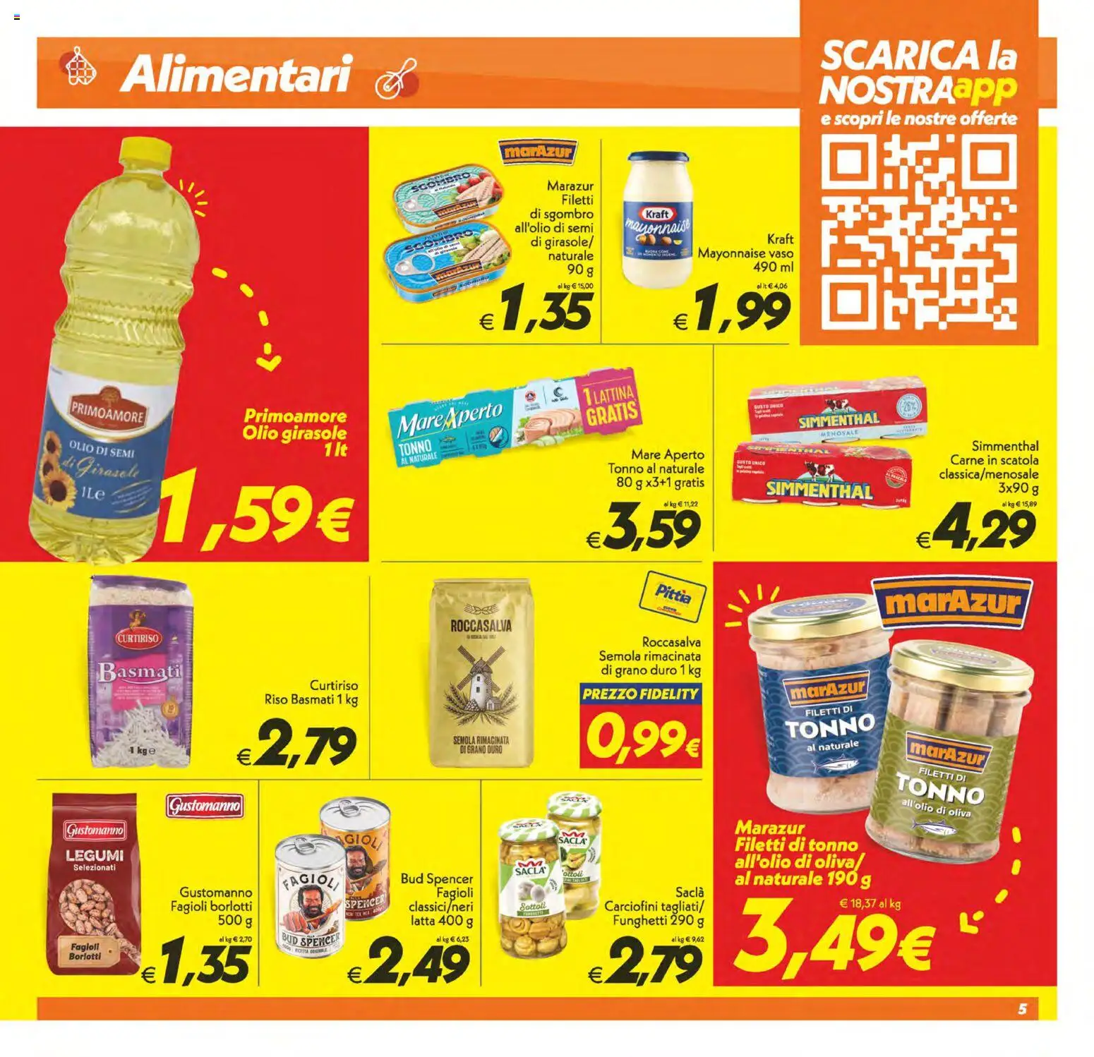 Volantino SuperConveniente del 23.01.2026 | Pagina: 5 | Prodotti: Riso Basmati, Olio, Scatola, Vaso
