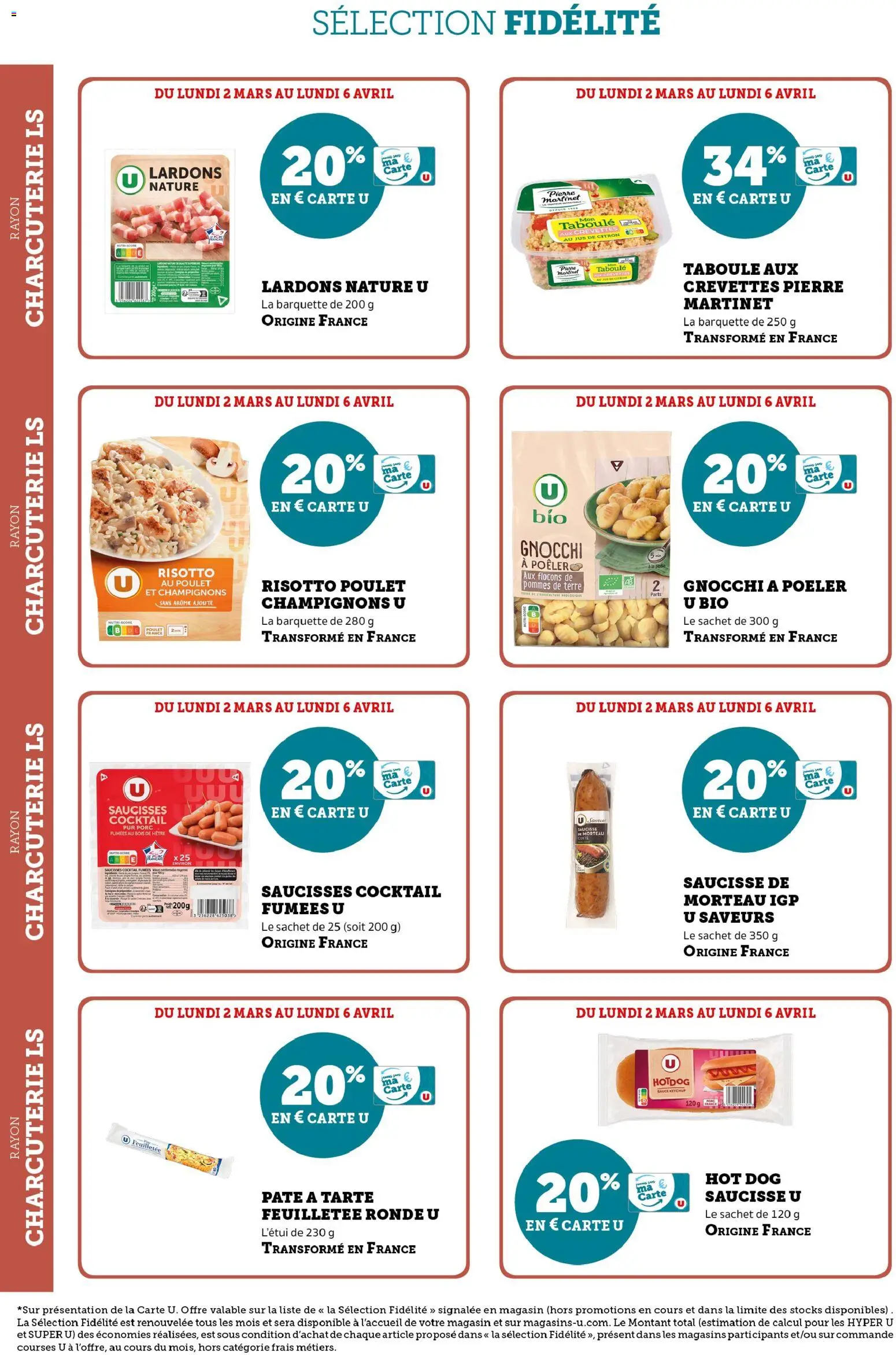 {H1} | Page: 2 | Produits: Citron, Lardons, Saucisse, Pommes